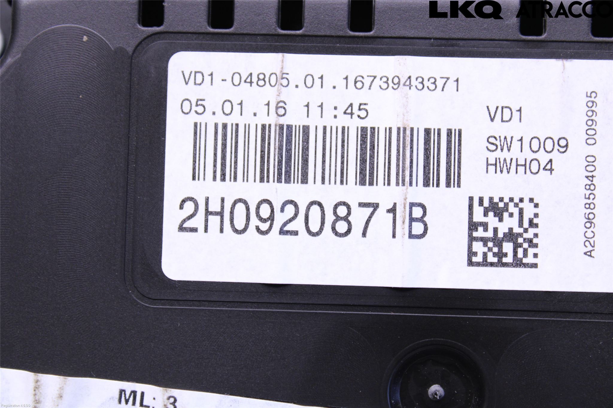 Volkswagen VW AMAROK 2H 10-22 Instrument Komb