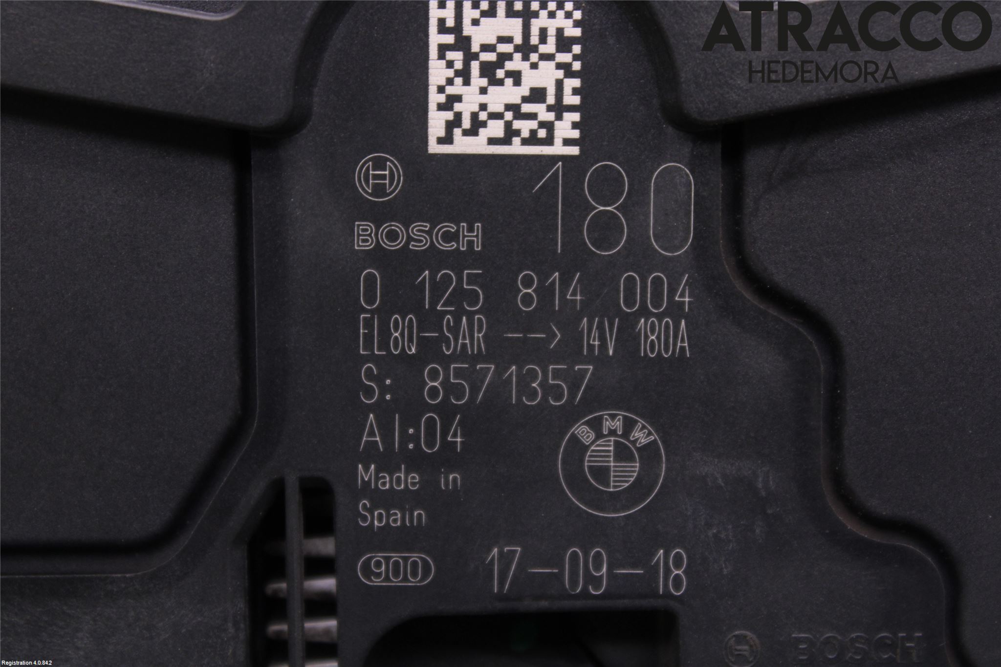 BMW 6 GT G32 18- Generator