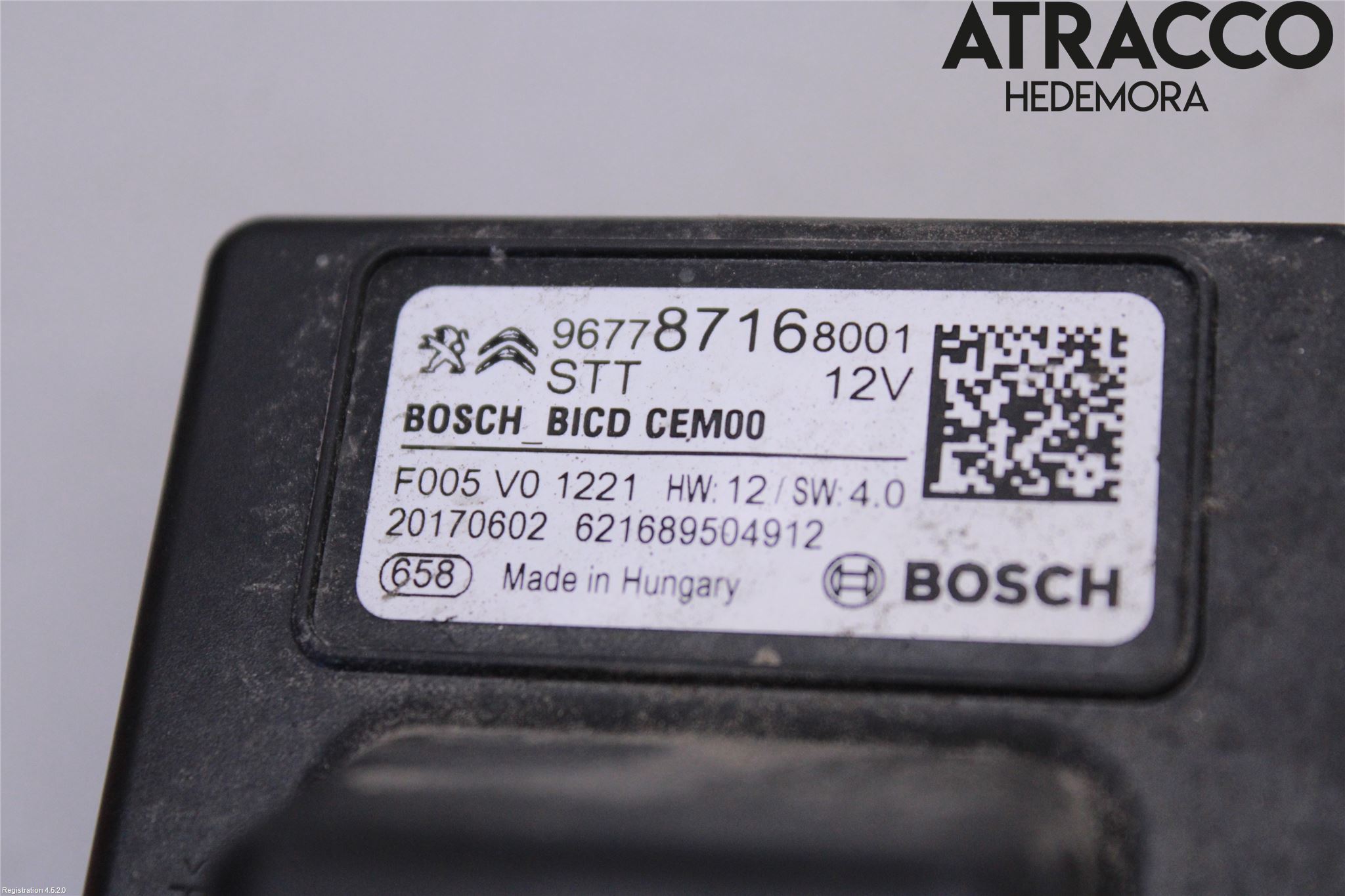 Peugeot PARTNER 16-18 Relä Glödning Diesel