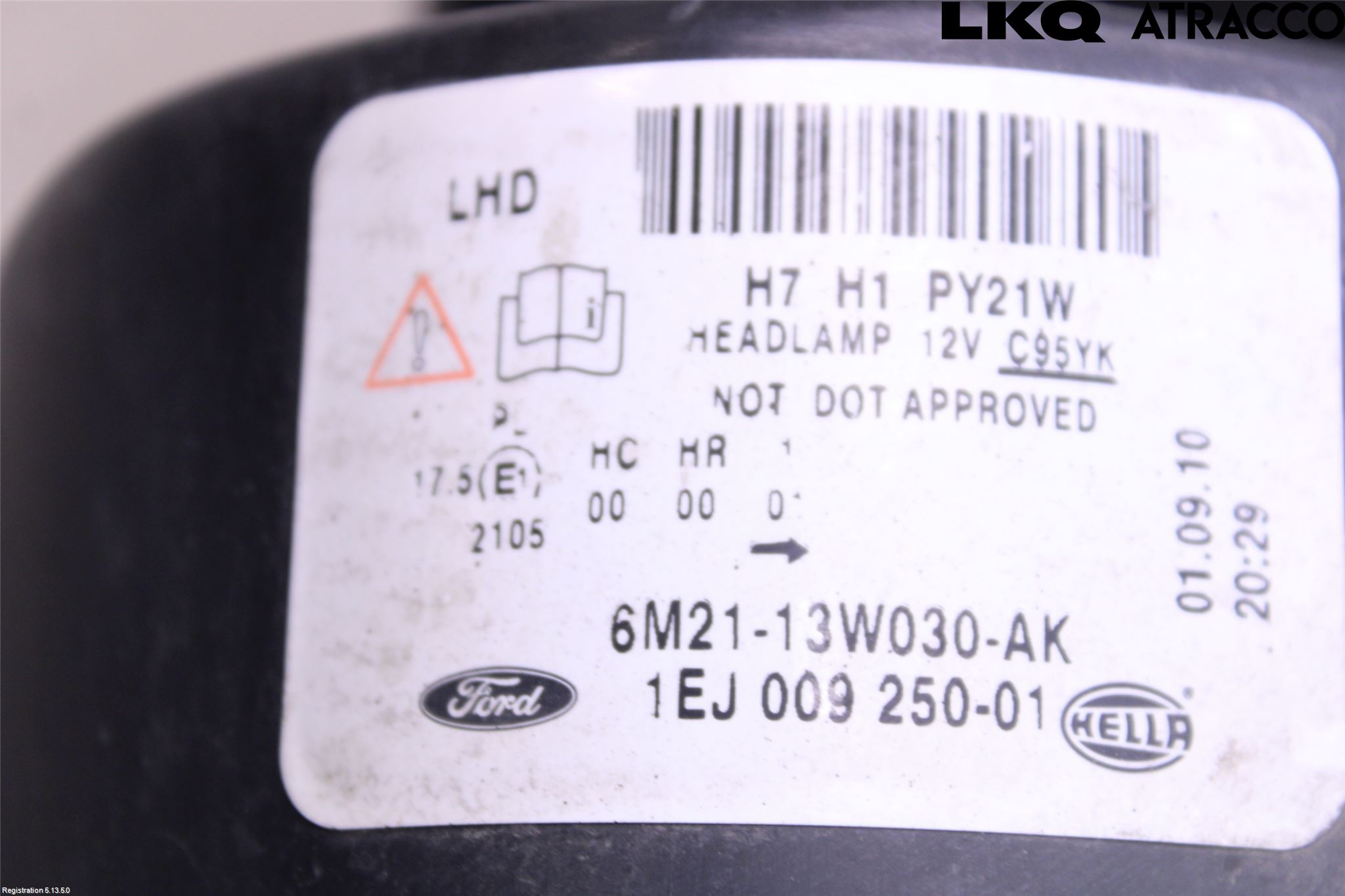 Ford S-MAX 06-15 Strålkastare Vänster