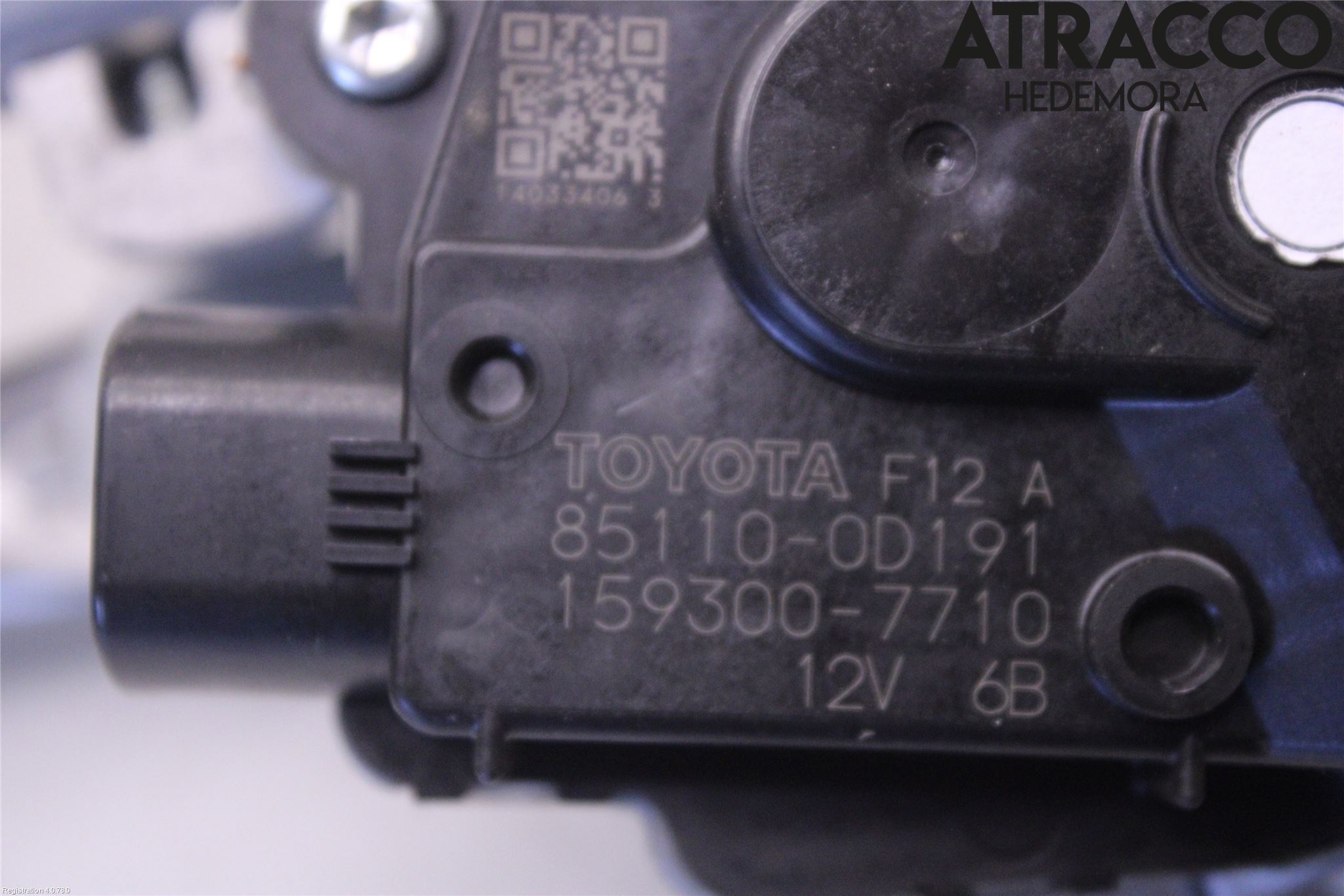 Toyota YARIS XP130 15-20 Torkarmotor Vindruta