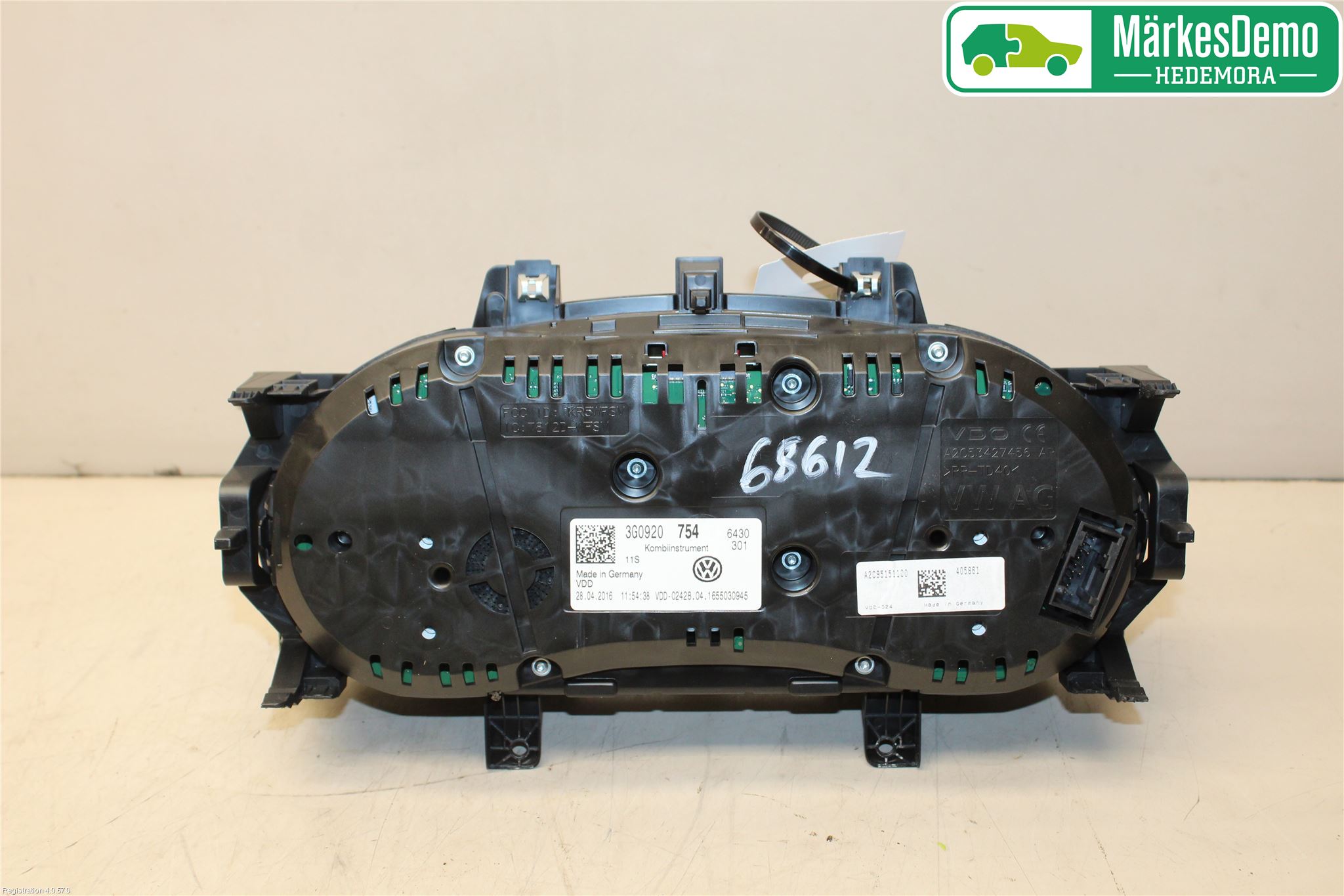 Volkswagen VW PASSAT 15-19 Instrument Komb