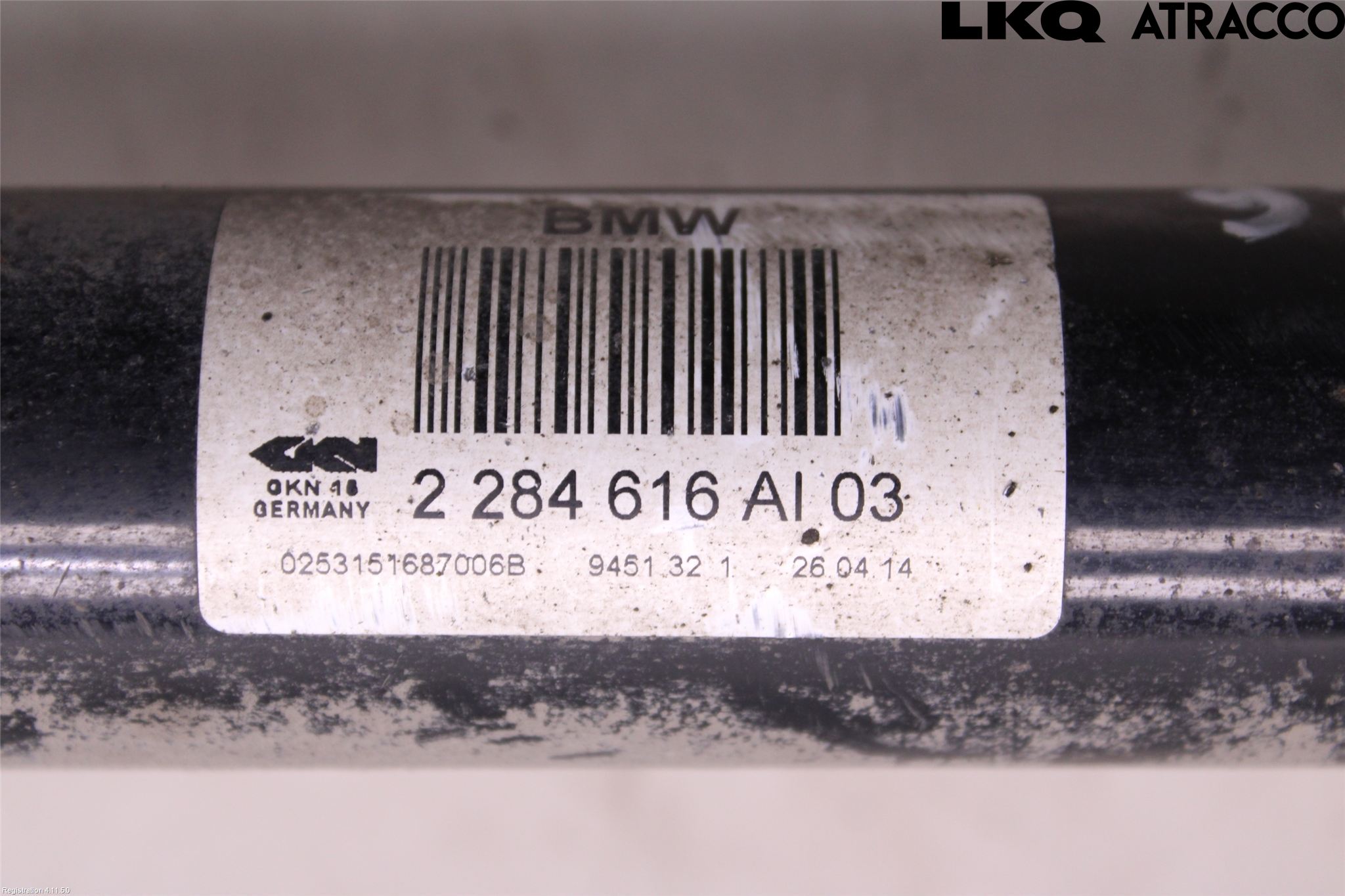 BMW 3 F30/F31/F80 12-19 Drivaxel Bak Höger