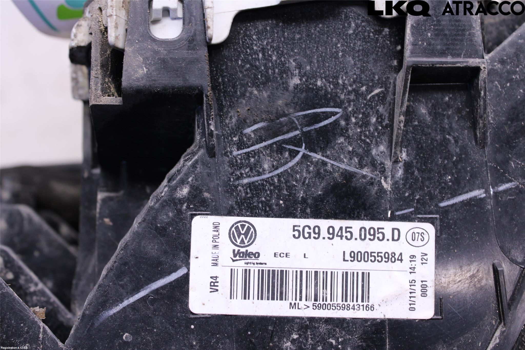 Volkswagen VW GOLF / E-GOLF VII 13-20 Bakljus Vänster