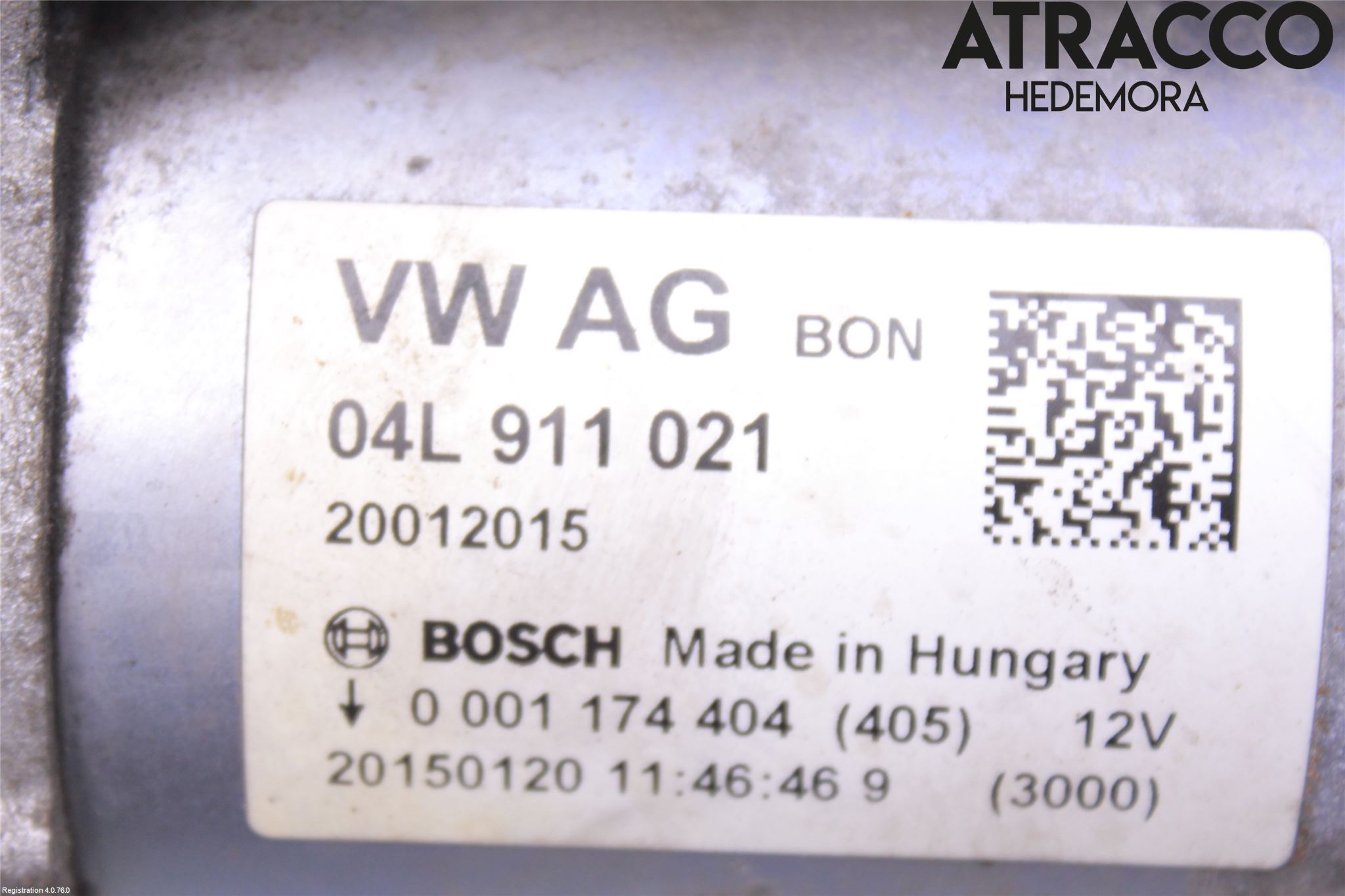 Audi A4 12-15 Startmotor Diesel