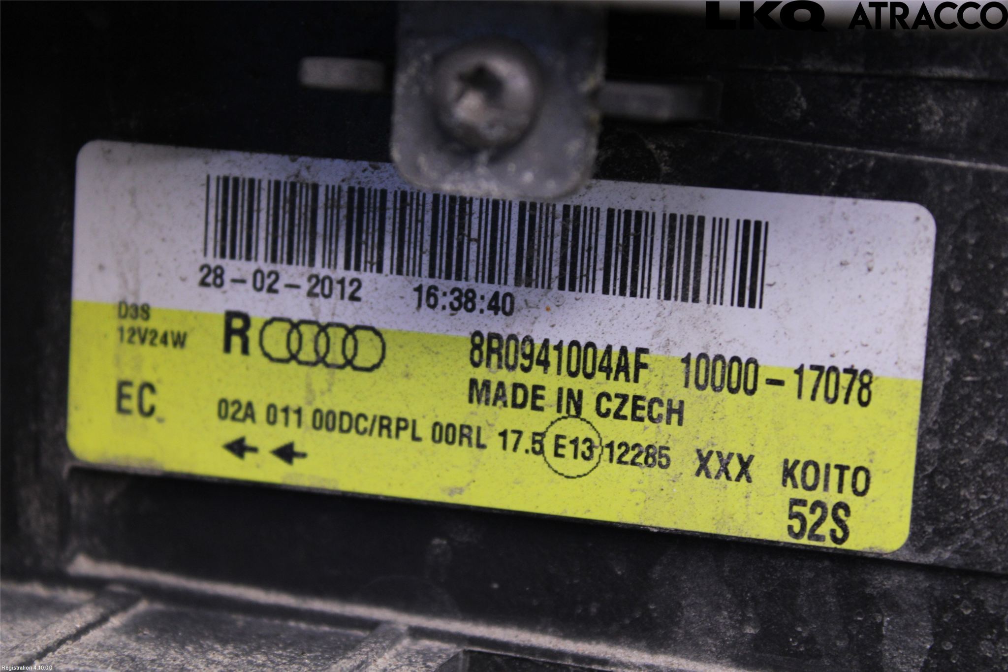 Audi Q5 09-16 Strålkastare Höger