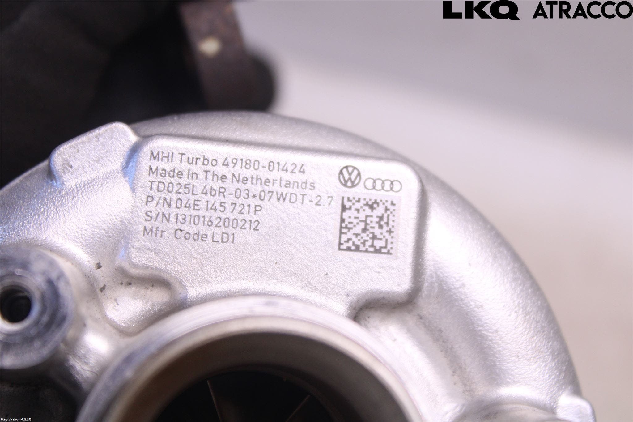 Volkswagen VW GOLF / E-GOLF VII 13-20 Turboaggregat