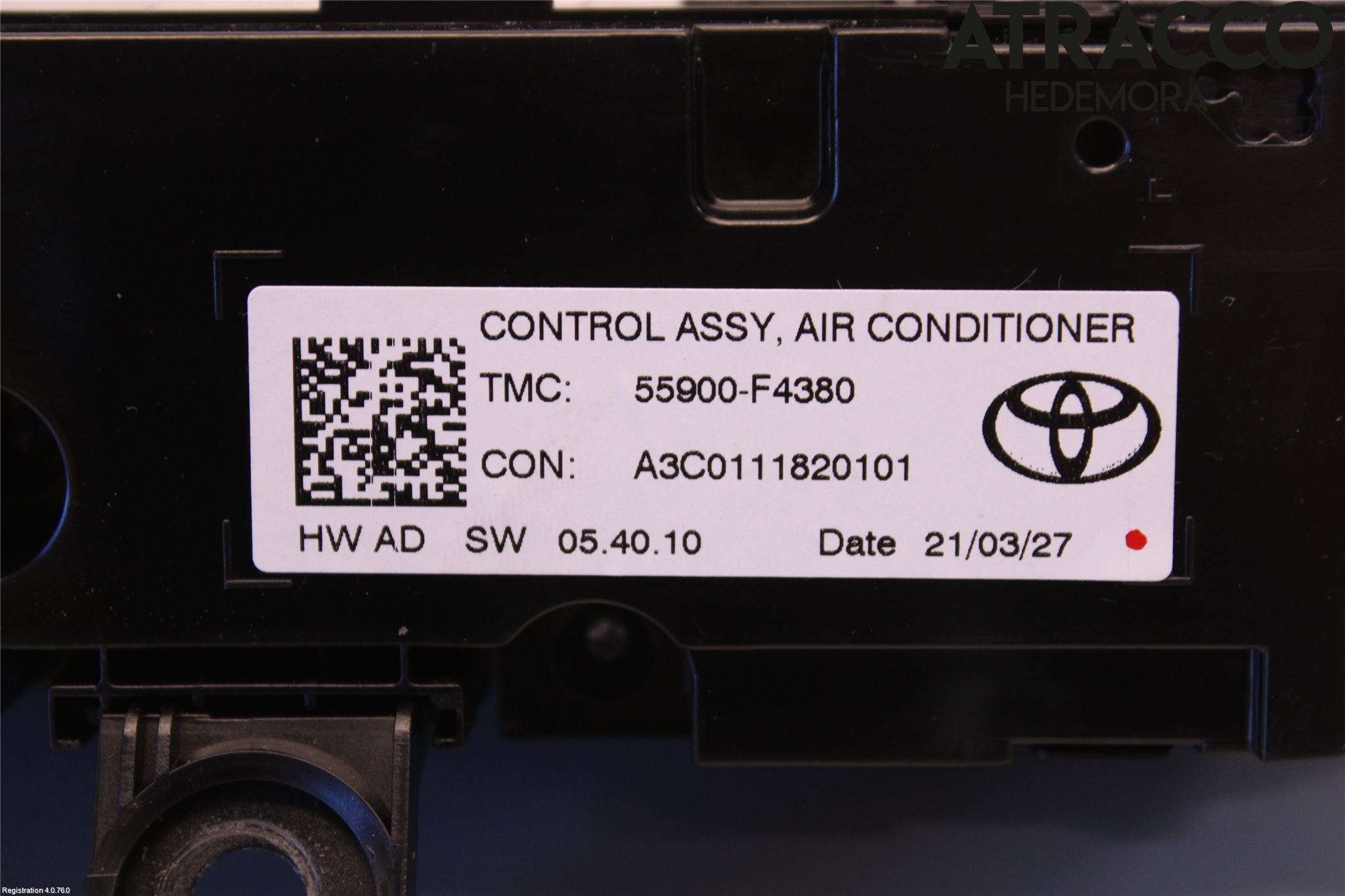Toyota C-HR 16-23 Ac Styrenhet Ac Manöveren