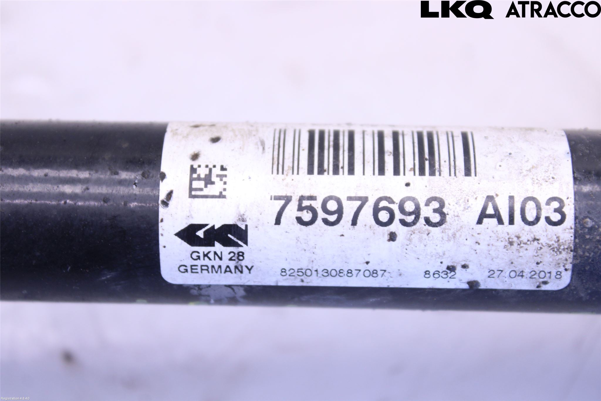 BMW 3 F30/F31/F80 12-19 Drivaxel Fram Vänster