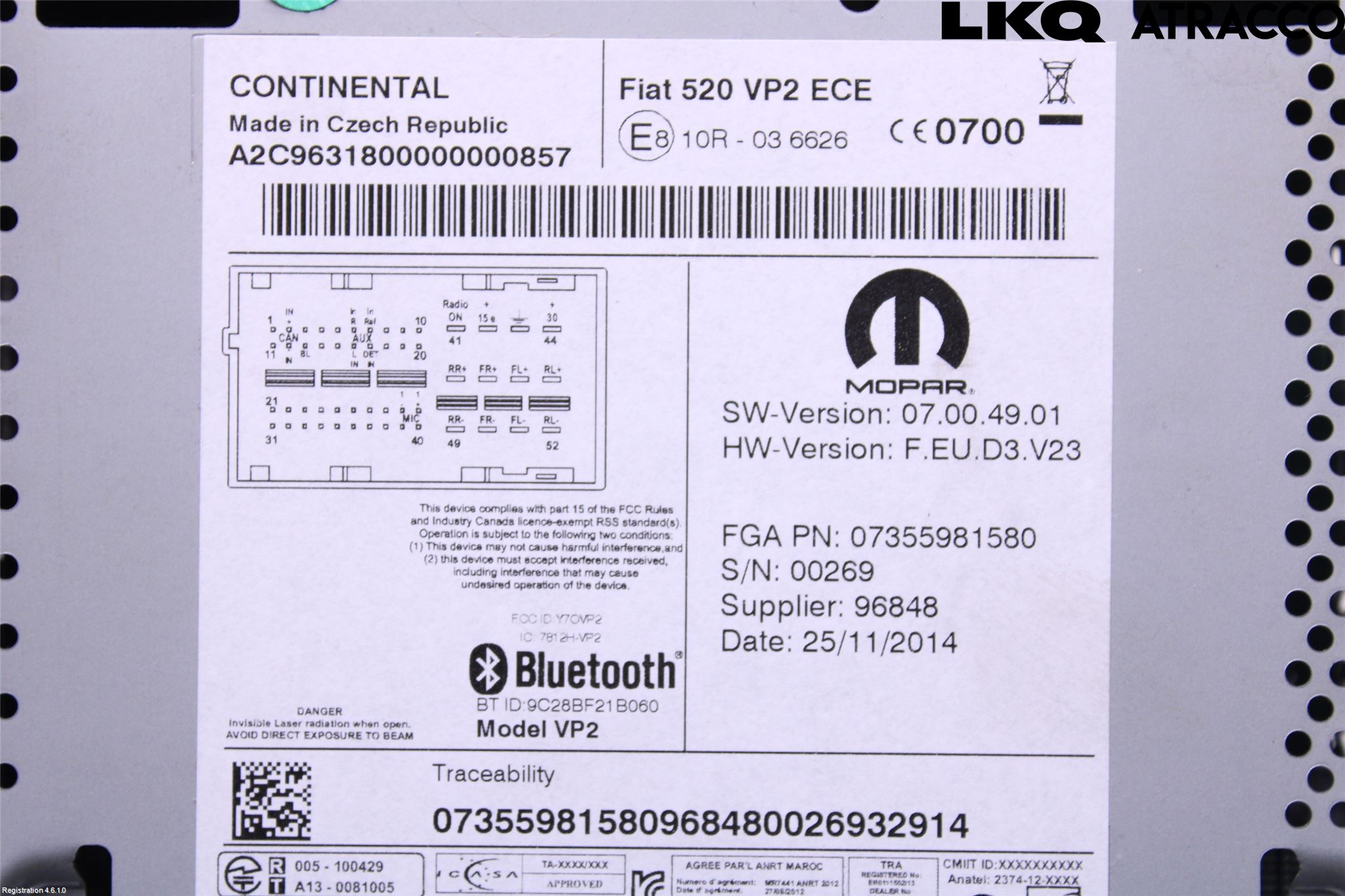 Jeep RENEGADE Cd Radio - Multimediapanel