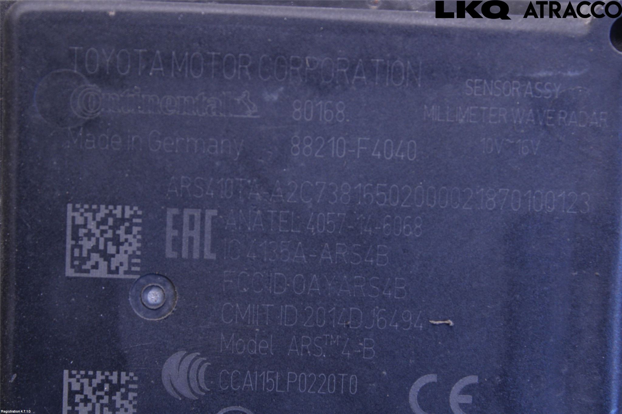 Toyota C-HR 16-23 Sensor Adaptiv Farthållare