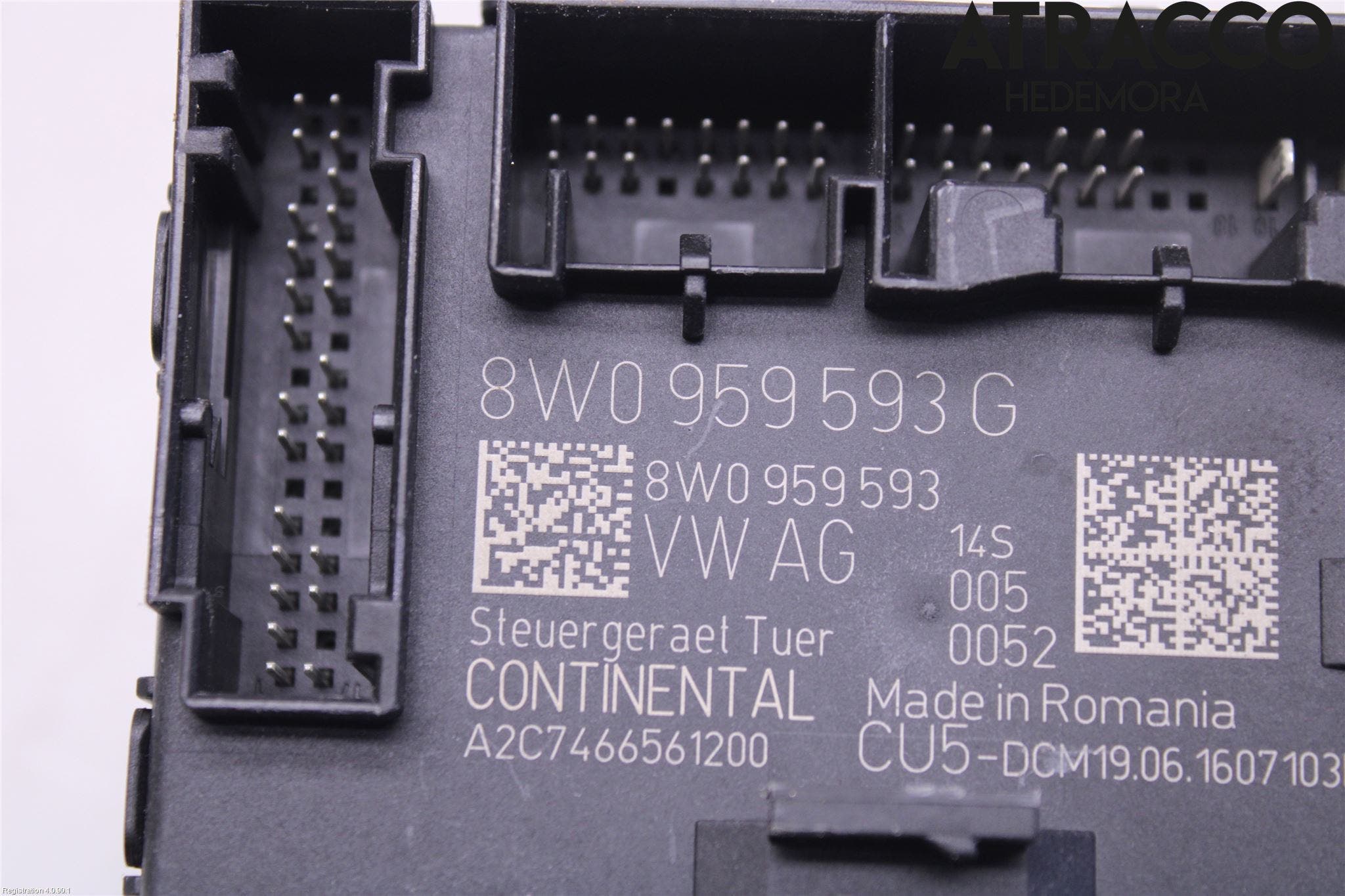 Audi A4/S4 B9 16-19 Styrenhet Dörr