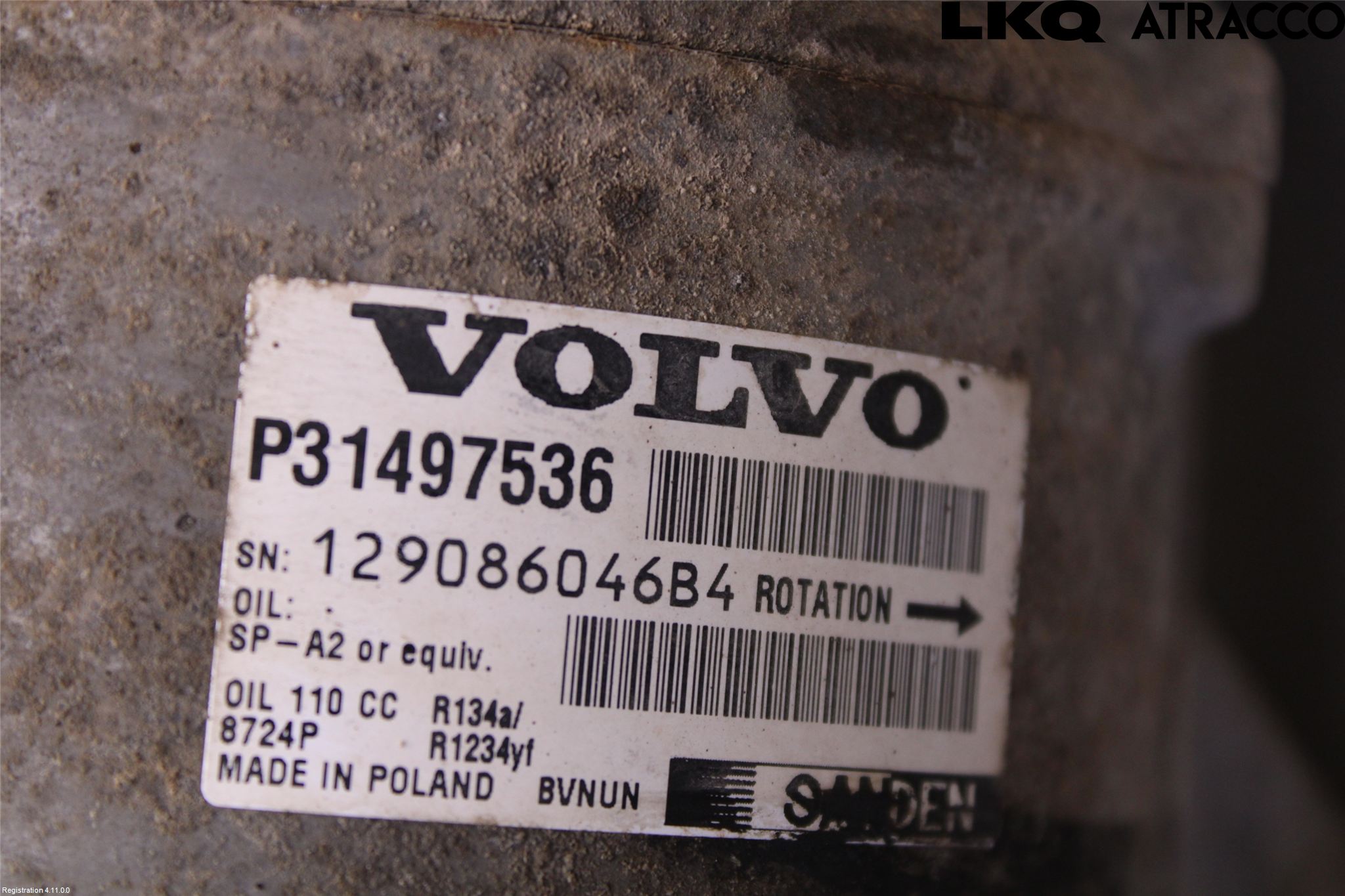 Volvo XC70 14-16 Ac Kompressor