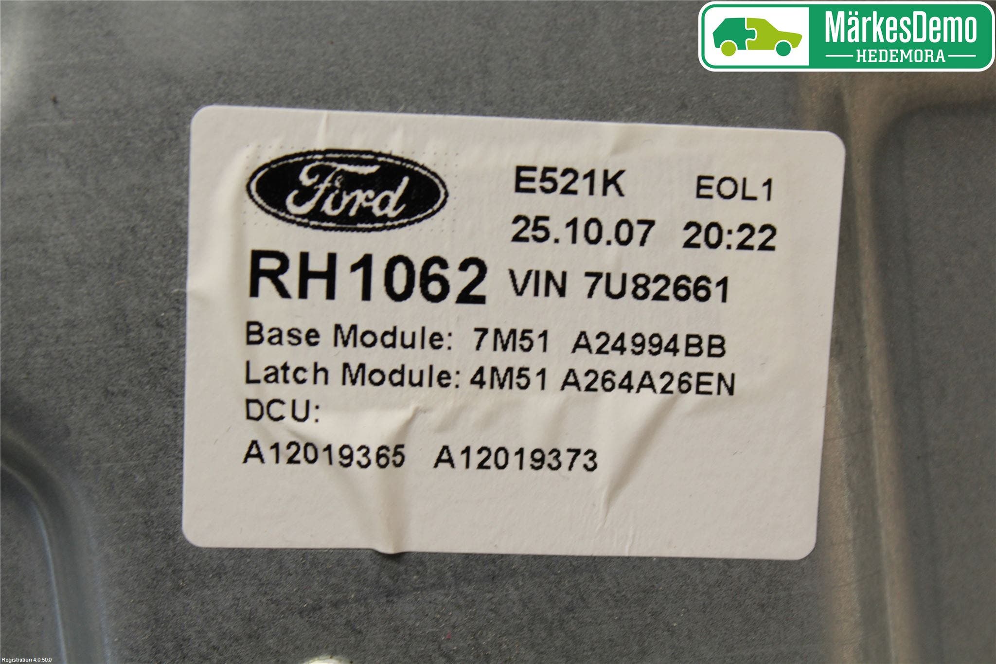 Ford FOCUS 04-07 Fönsterhissmekanism