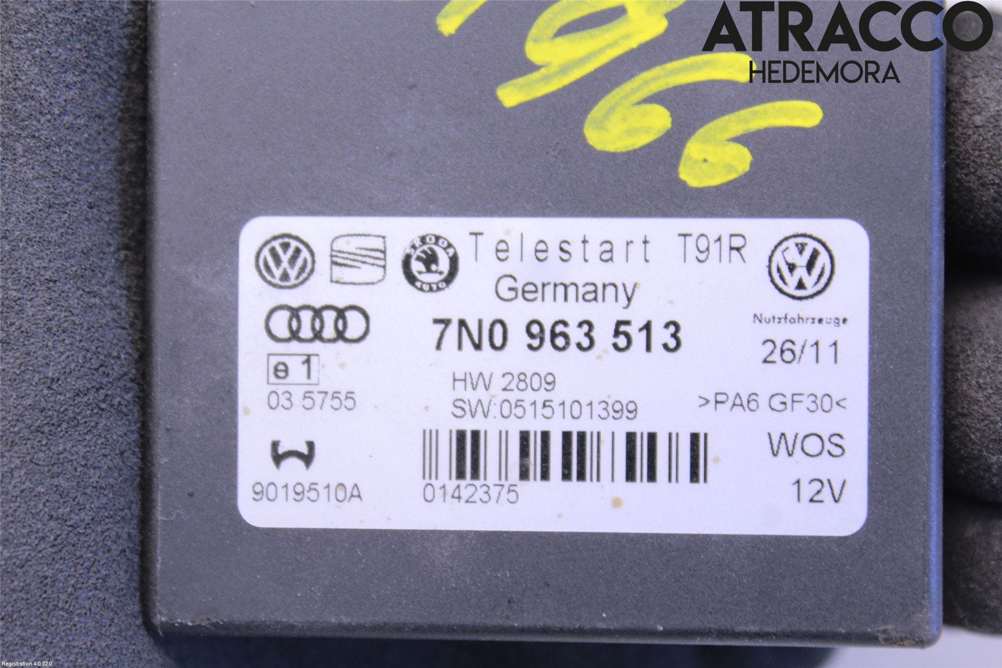 Volkswagen VW PASSAT 11-14 Styrenhet Bensin-Dieselvärmare