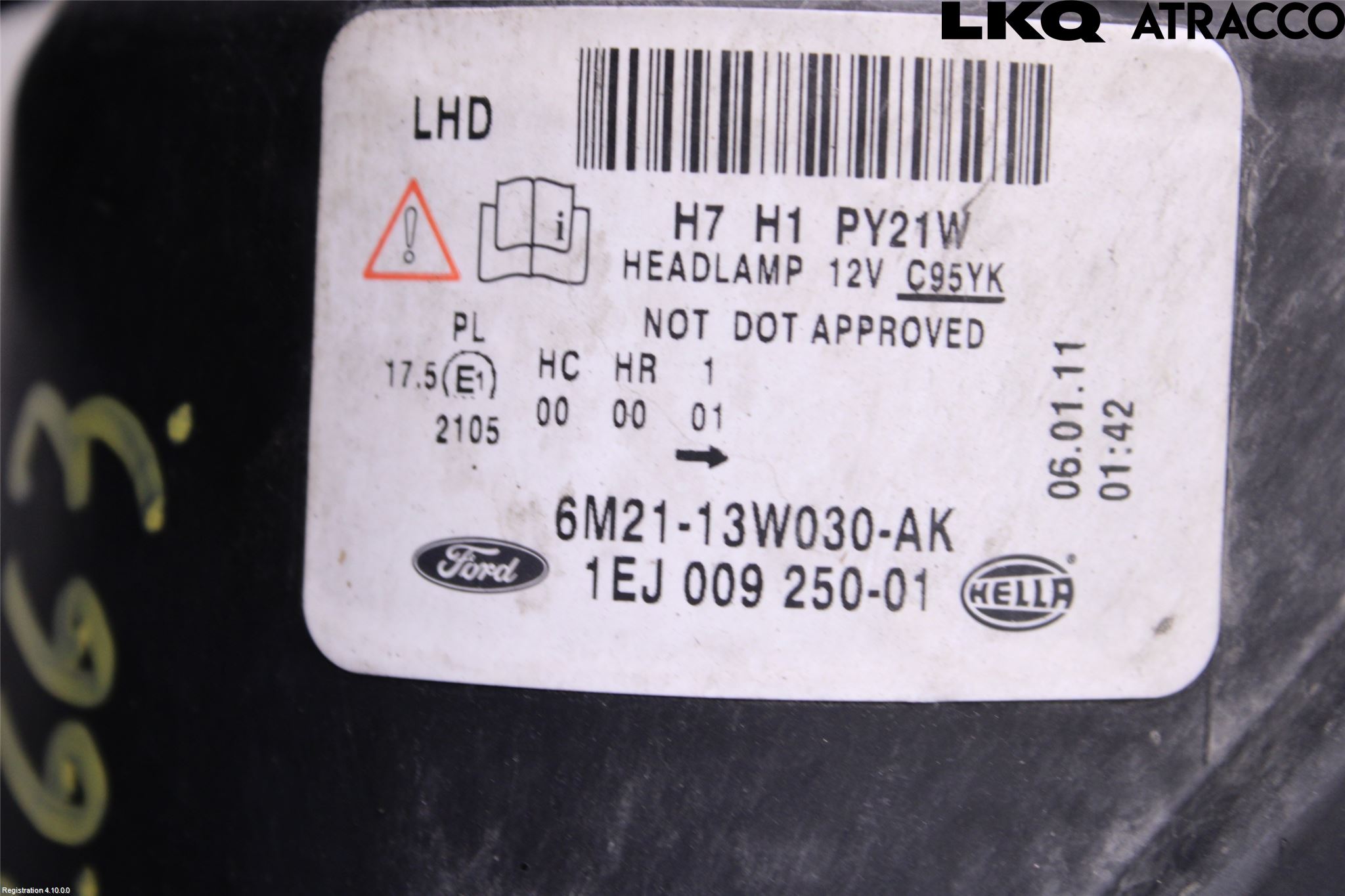 Ford GALAXY 06-15 Strålkastare Vänster