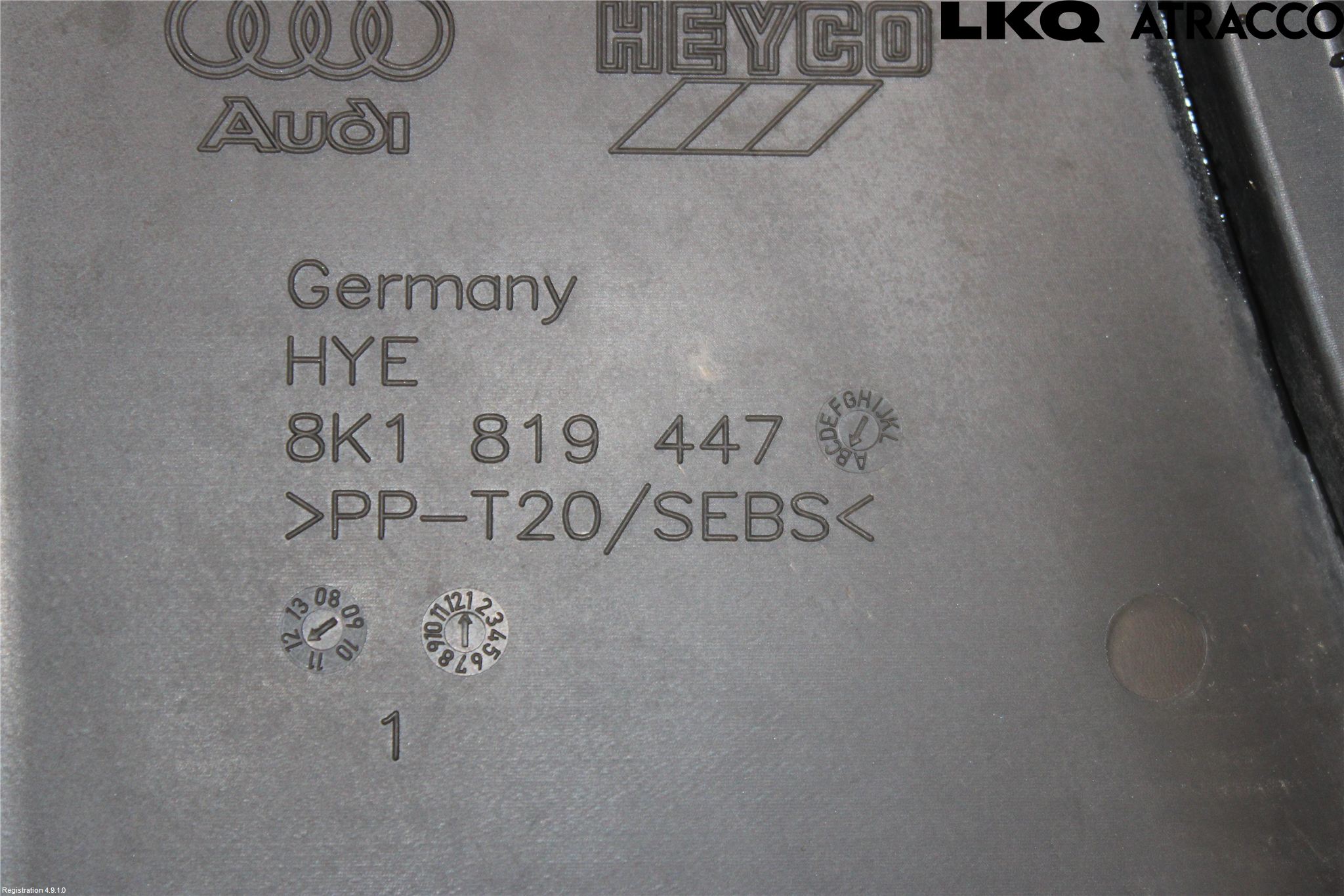 Audi A5 07-16 Torpedplåt-Torpedplast