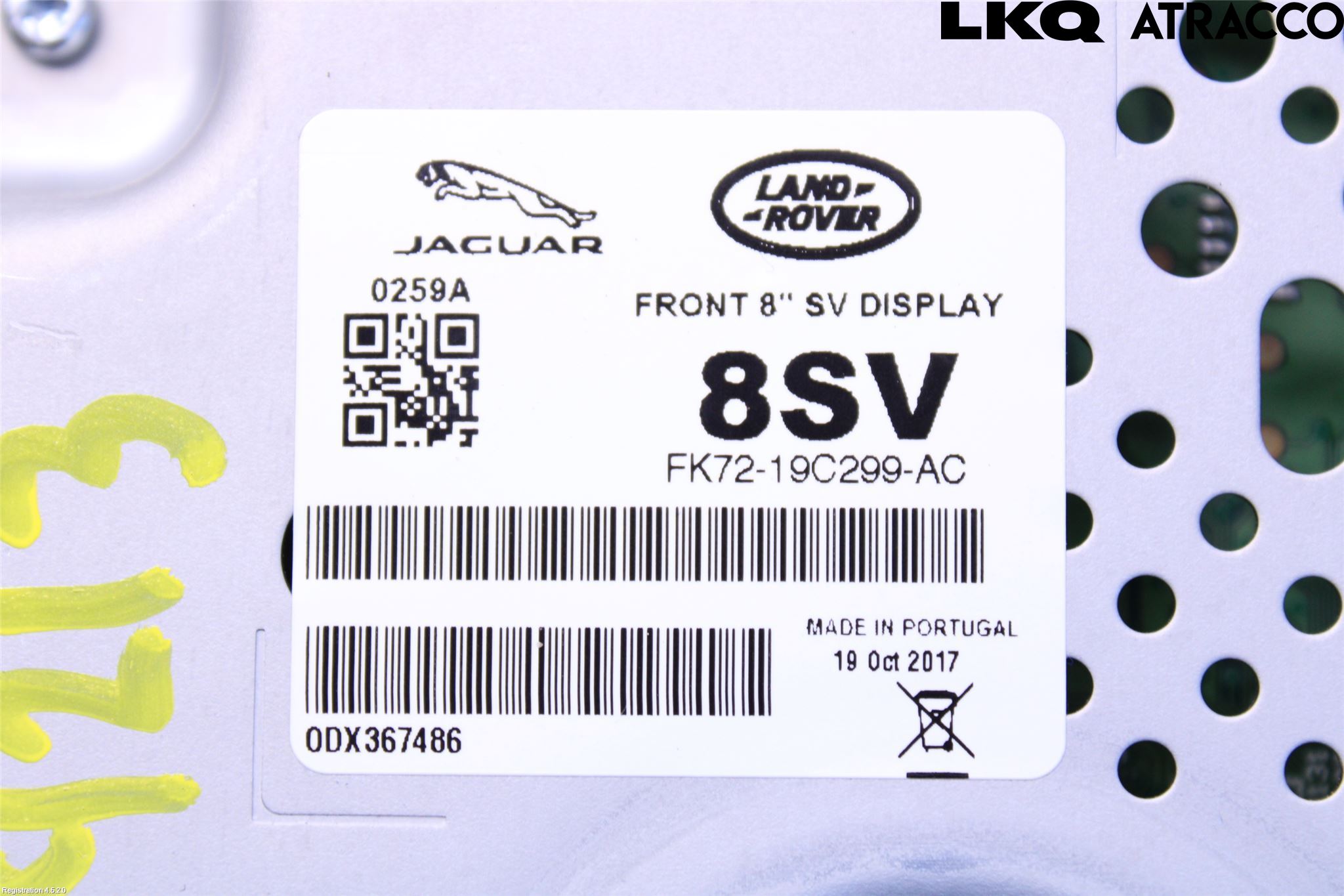 Jaguar XF (X260) 16-24 Cd Radio - Multimediapanel
