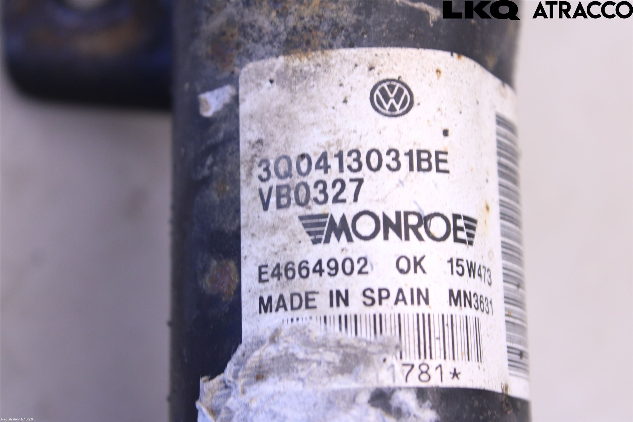 Volkswagen VW PASSAT 15-19 Fjäderben Fram Höger
