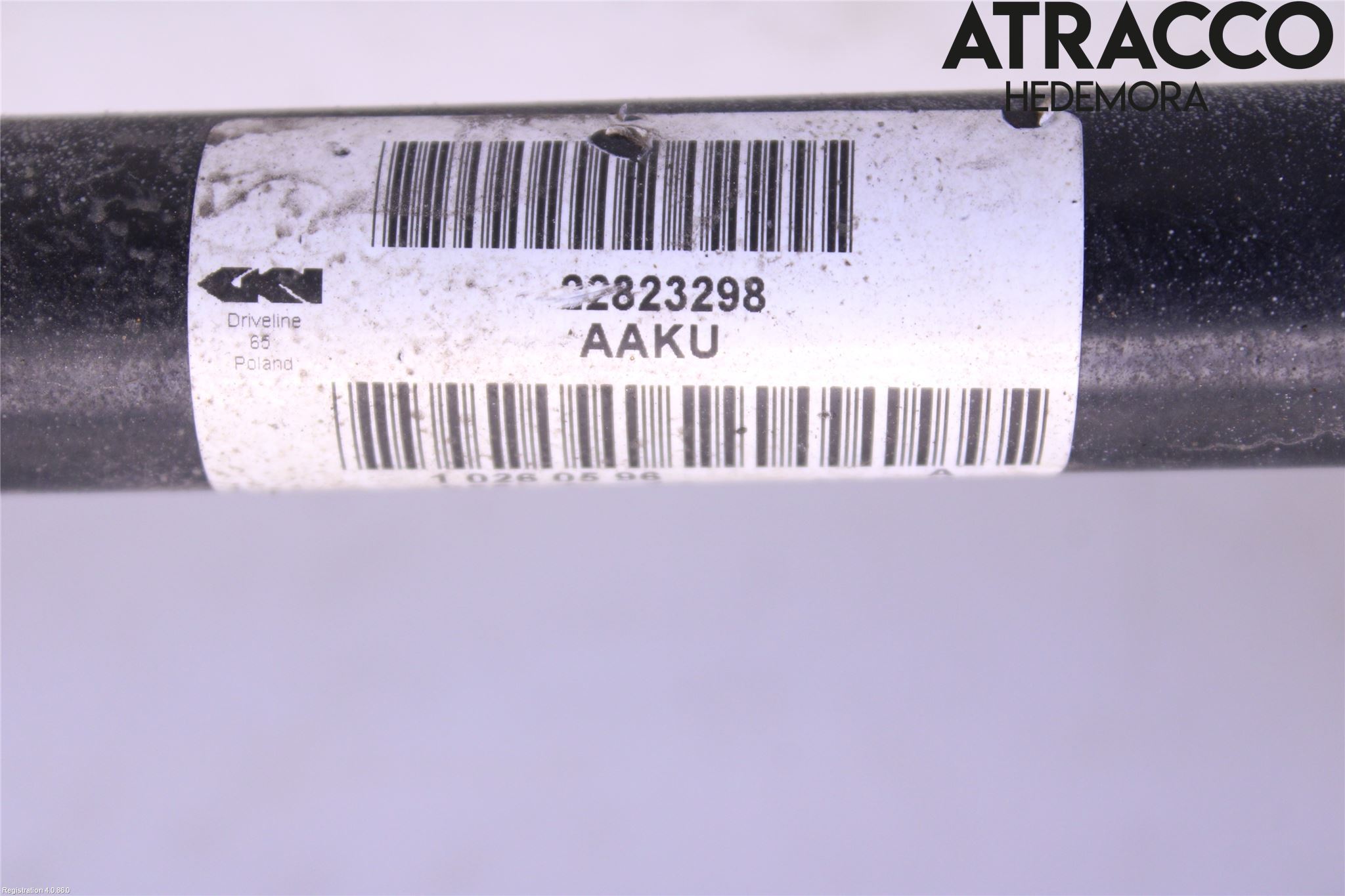 Opel INSIGNIA 09-16 Drivaxel Bak Höger