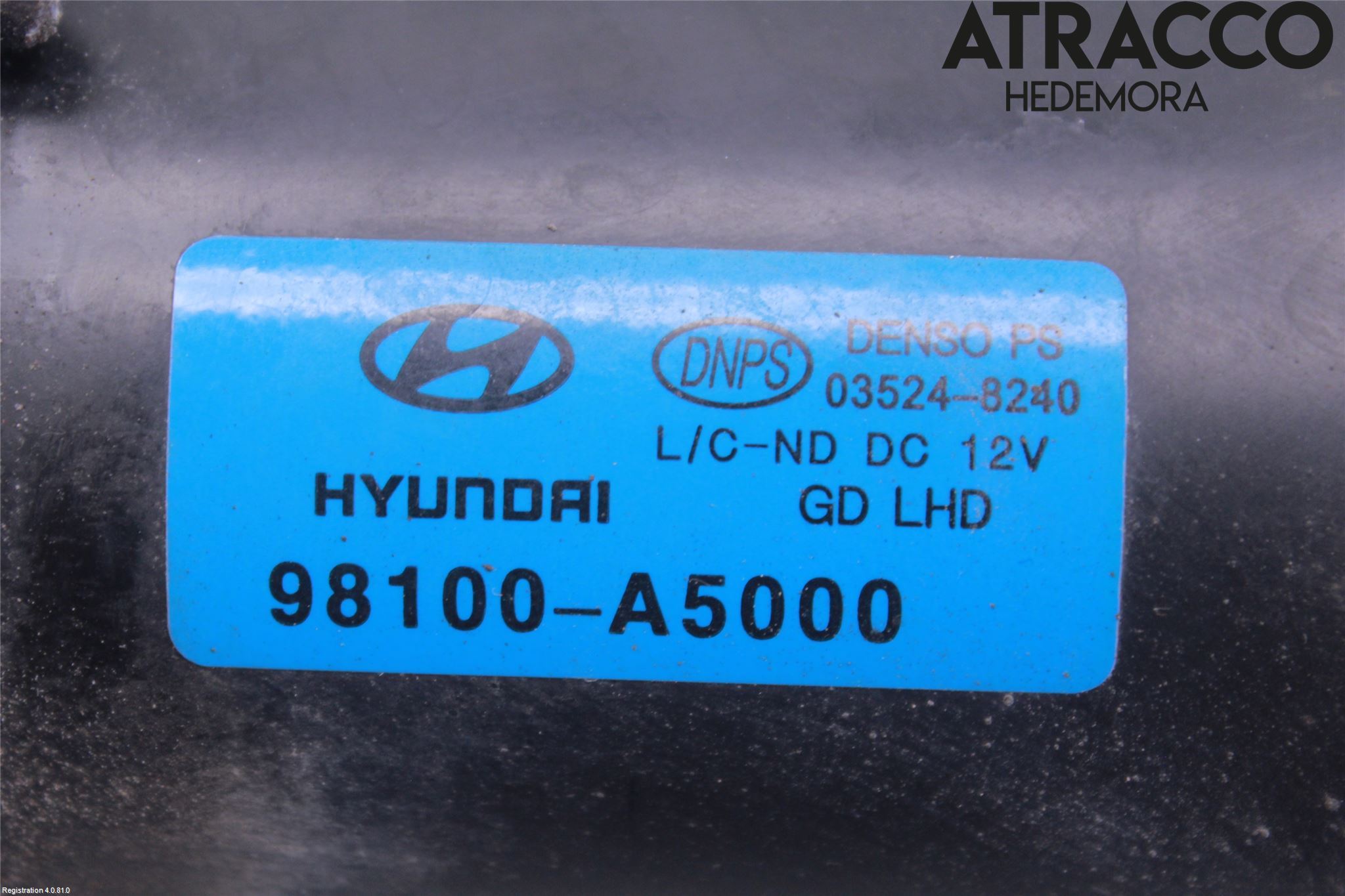 Hyundai i30 GD 13-17 Torkarmotor Vindruta