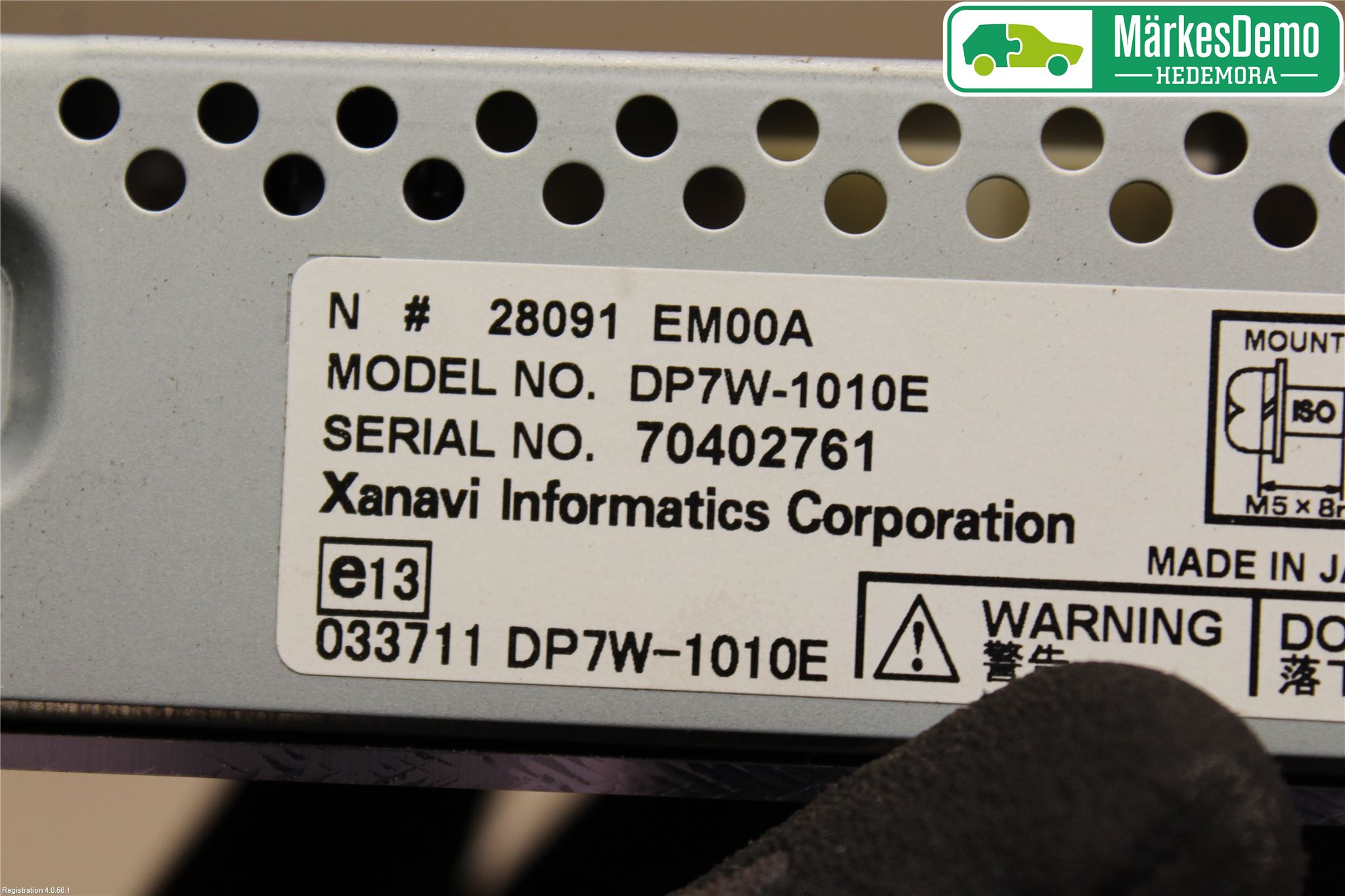 Nissan X-TRAIL 08-14 Multifunktionsdisplay