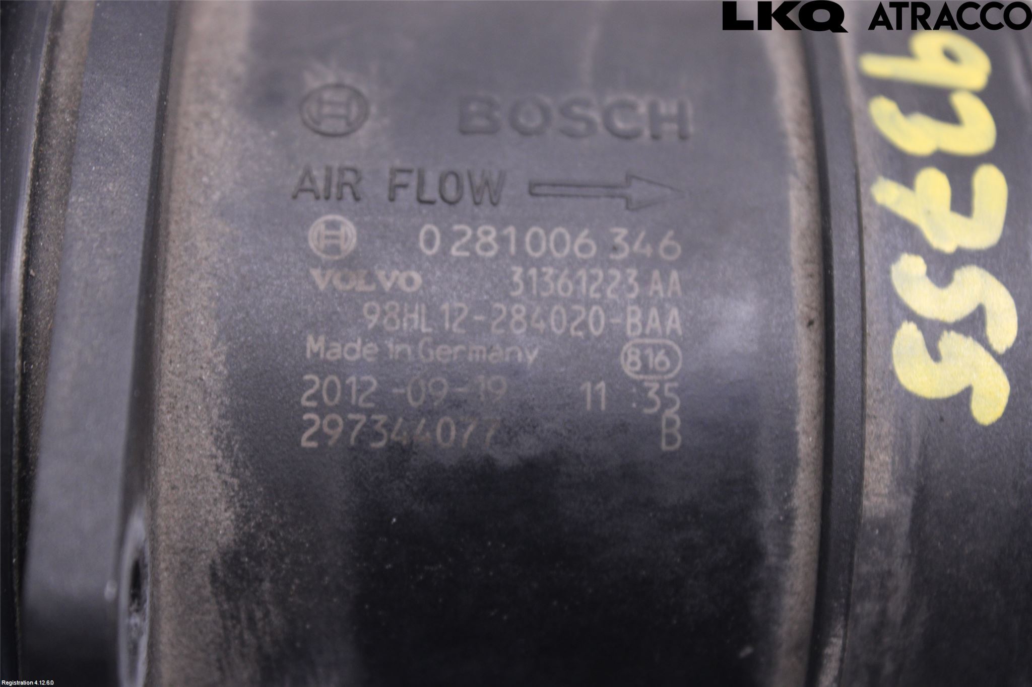 Volvo V70 08-13 Injluftmassamätare