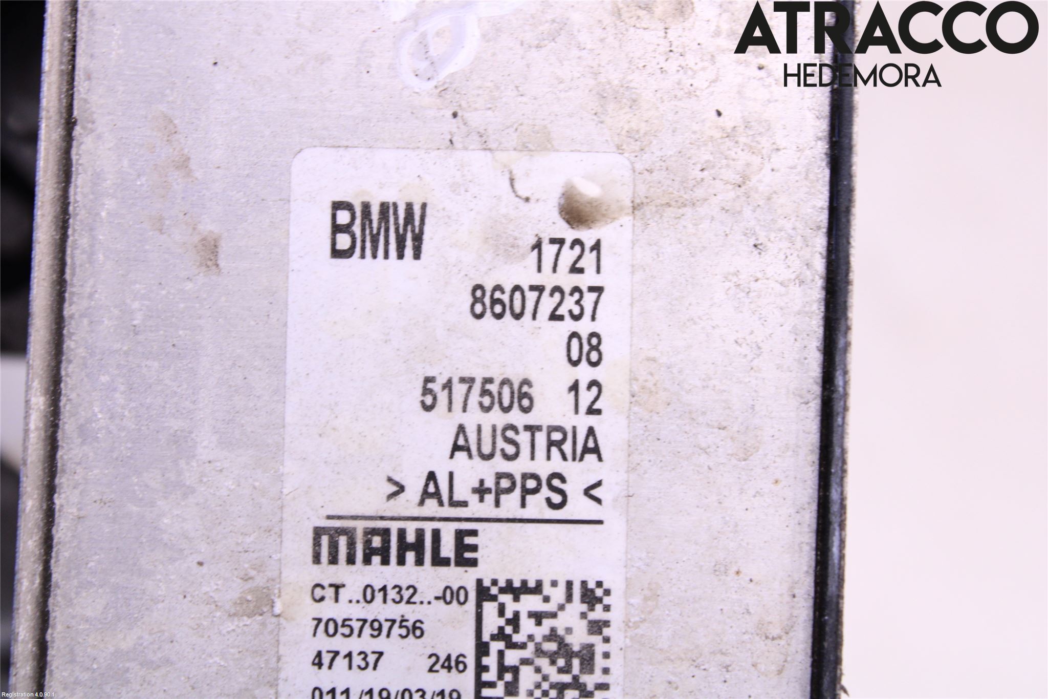 BMW X4 G02 18- Oljekylare Automat
