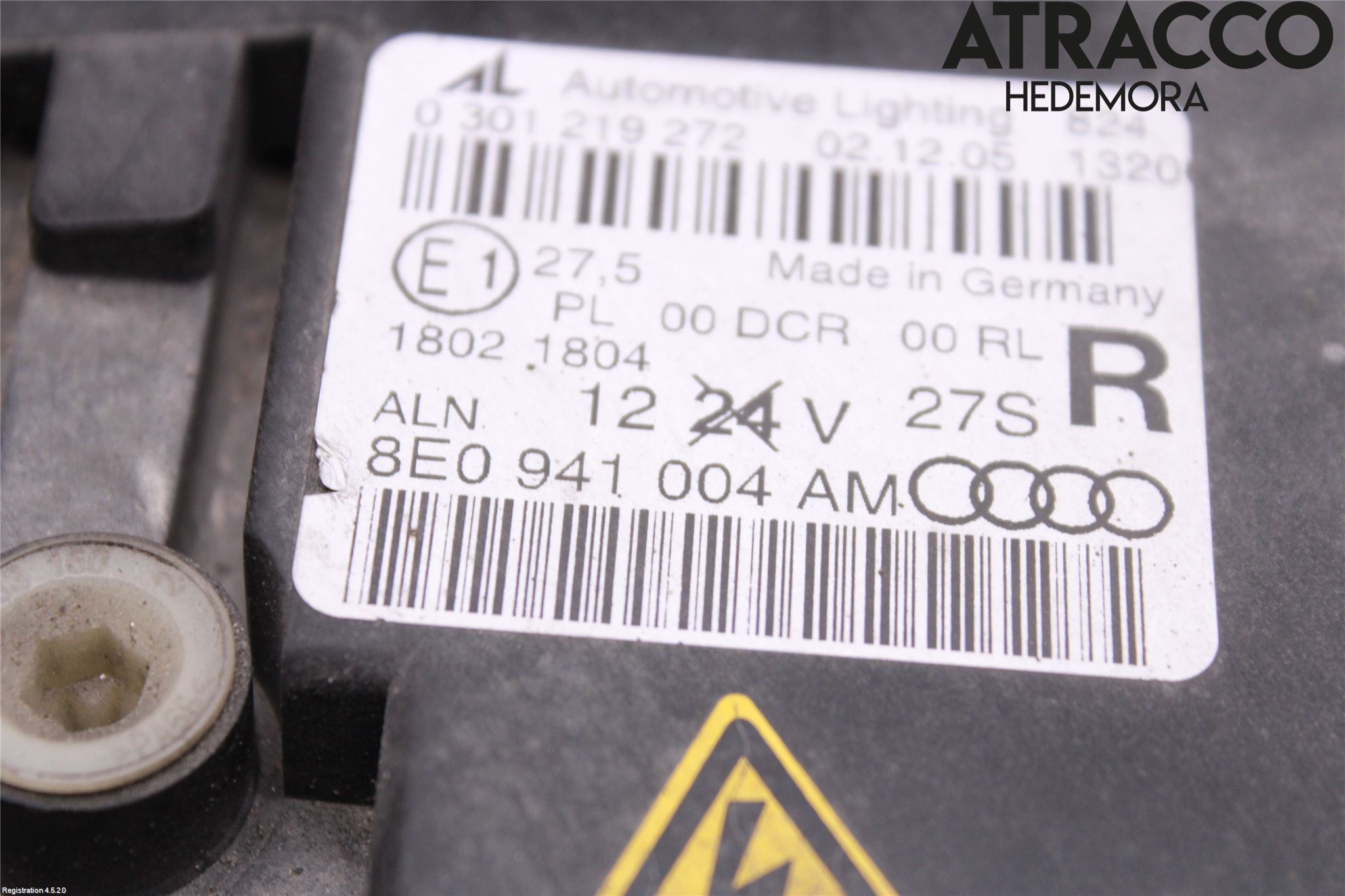 Audi A4/S4 05-07 Strålkastare Höger