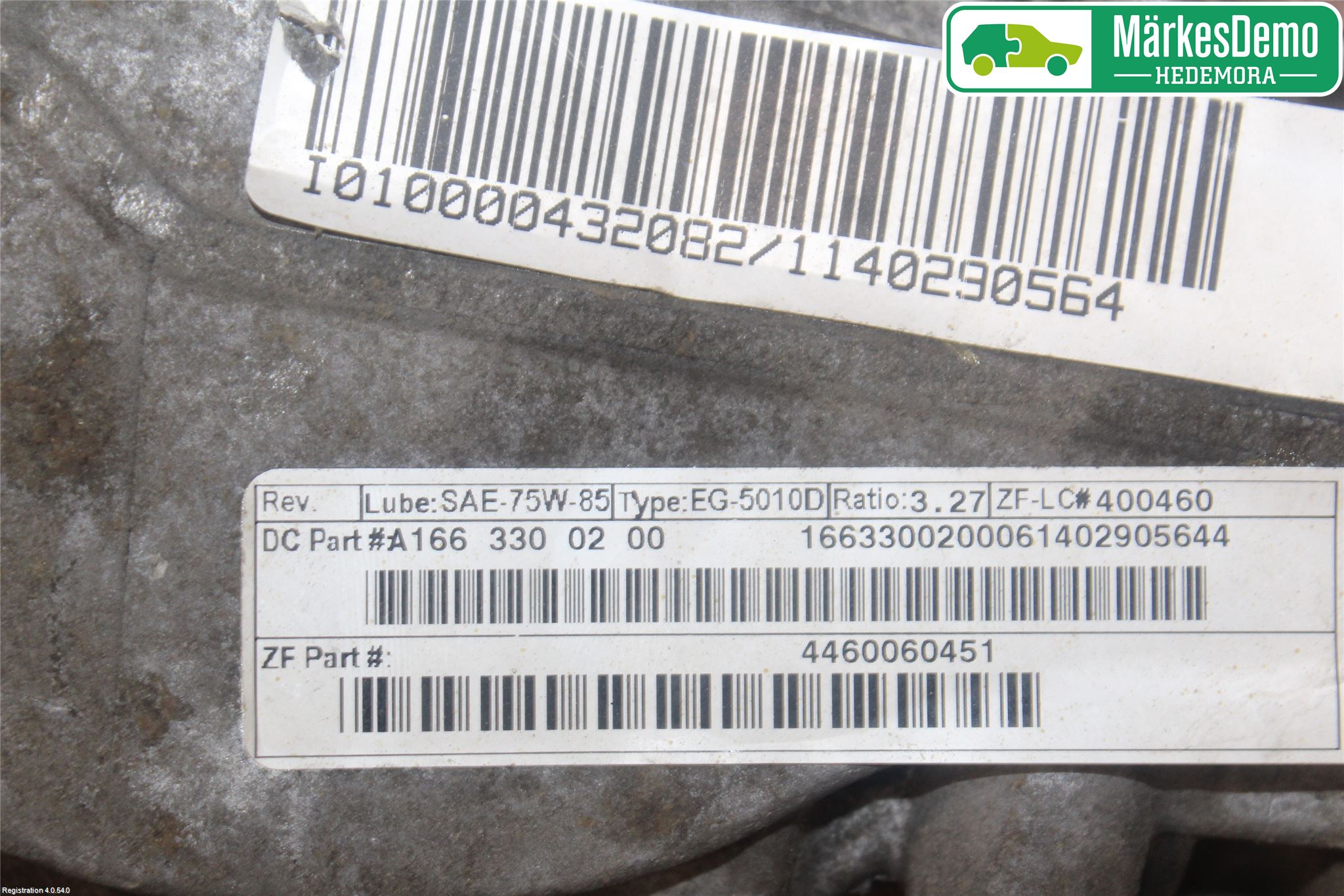 Mercedes-Benz MB GL/GLS-KLASS (X166) 12-19 Framvagn Diffrential
