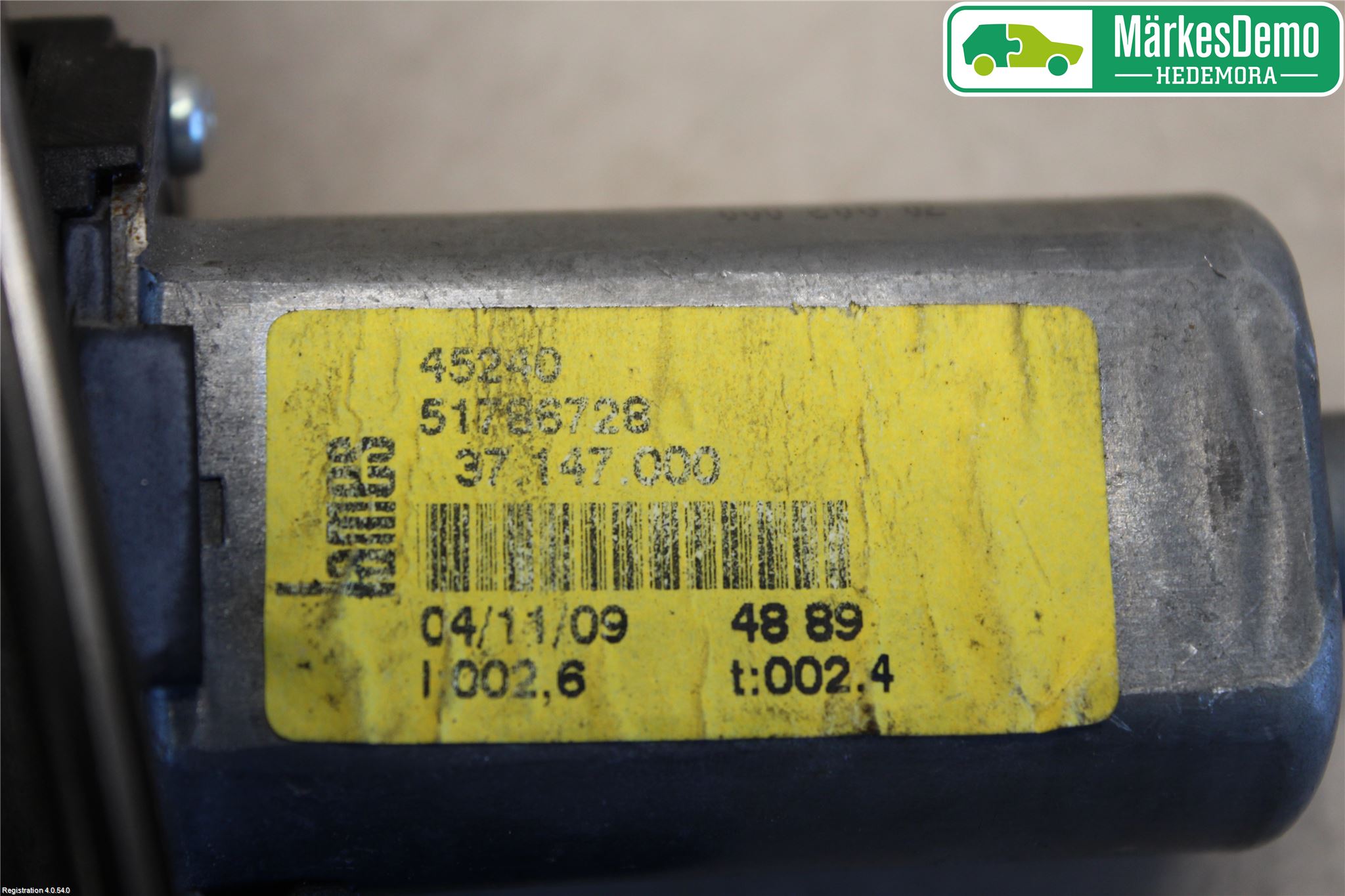 Fiat PUNTO EVO 10-12 Fönsterhiss El Kompl