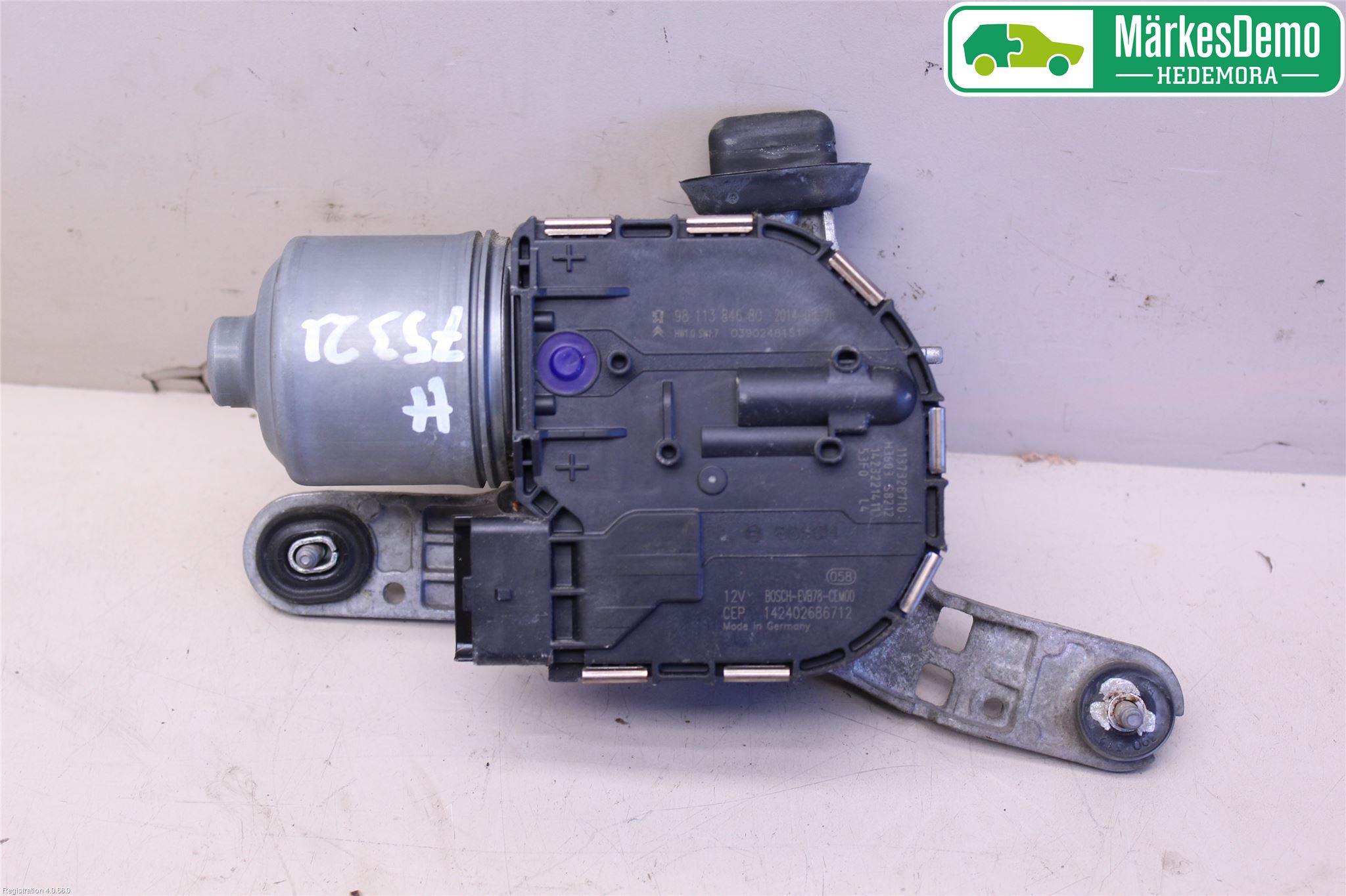 Citroen C4 GRAND PICASSO 14-18 Torkarmotor Vindruta