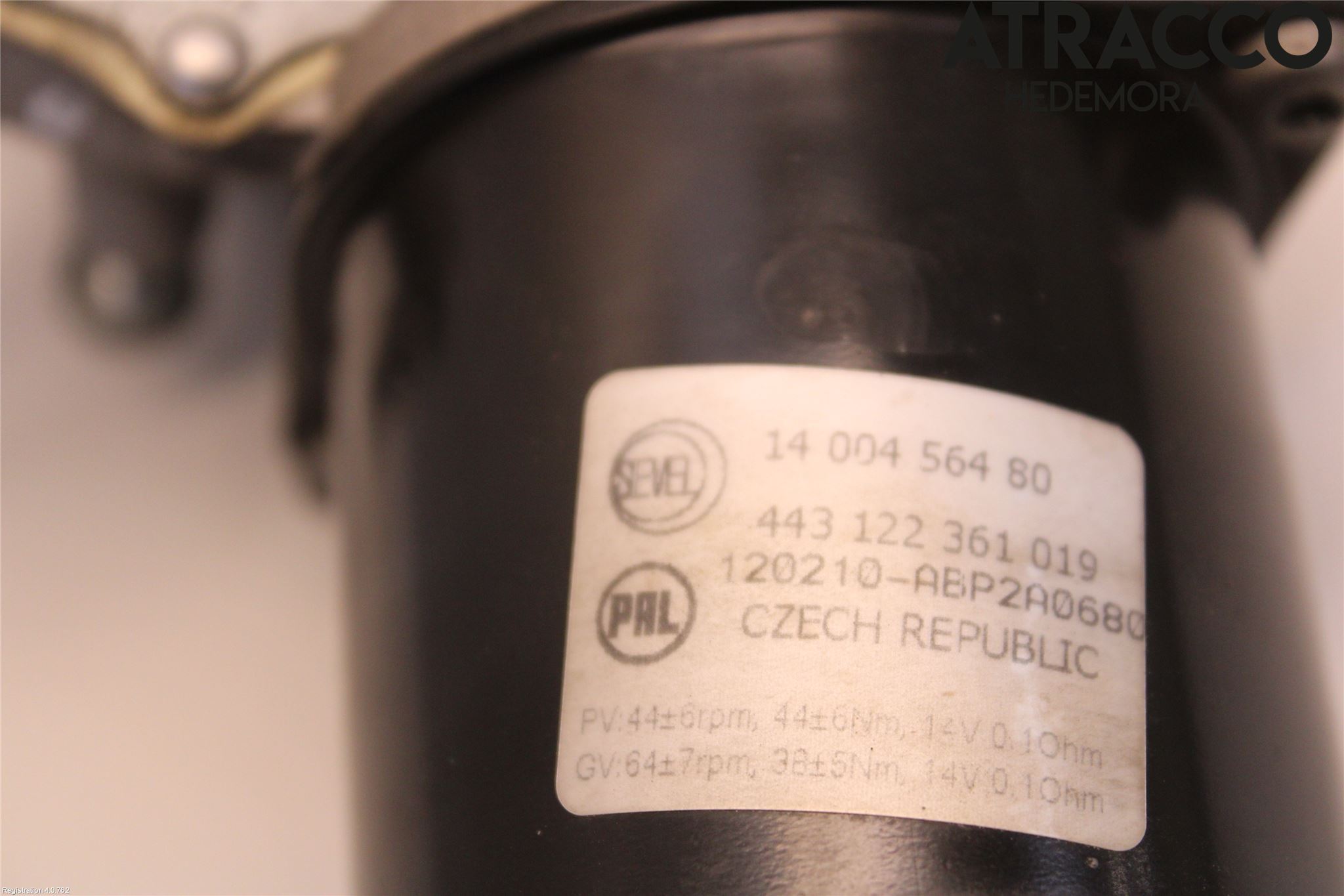 Fiat SCUDO 07-16 Torkarmotor Vindruta