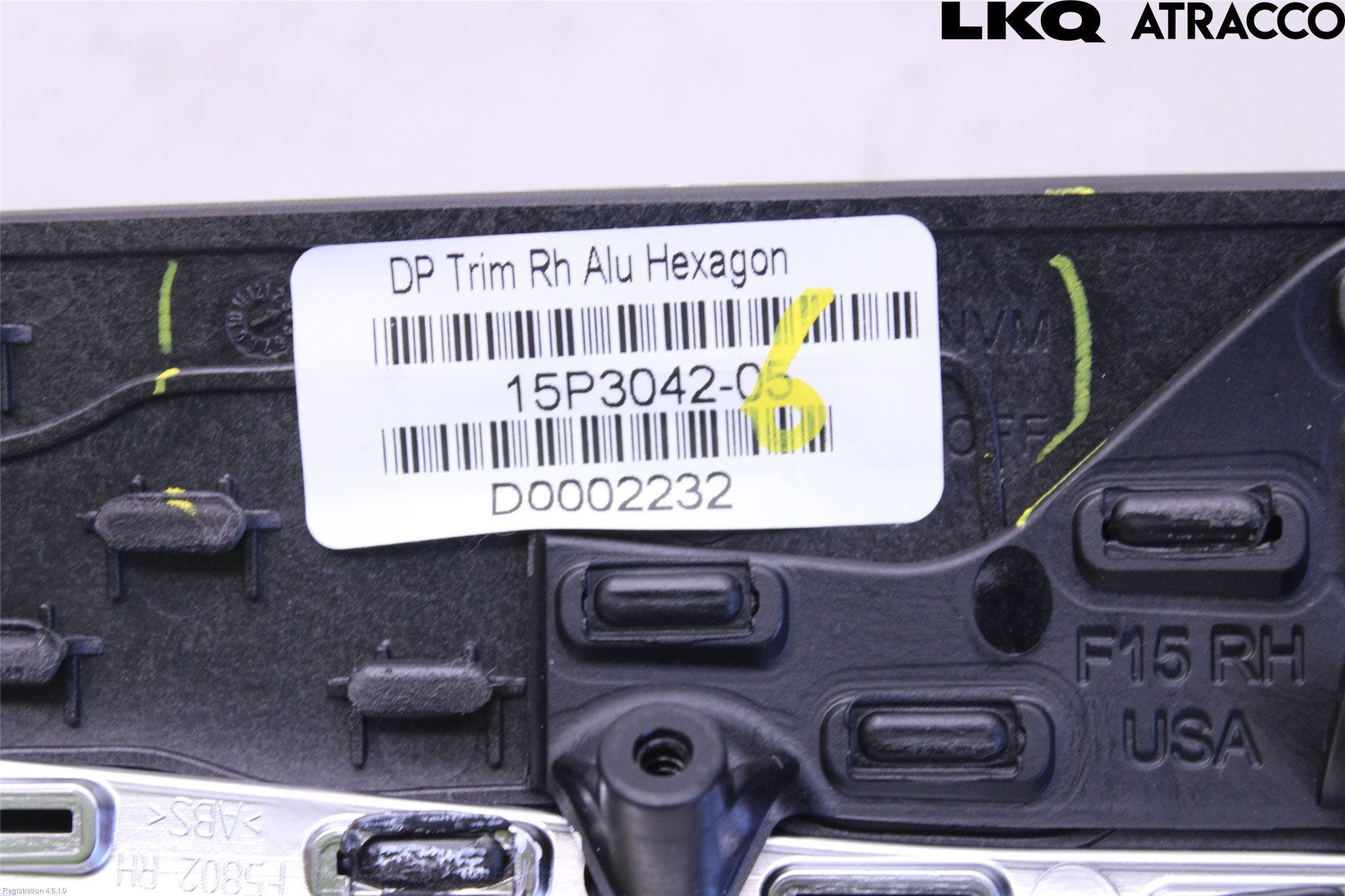 BMW X6 F16 14-19 Dörrhandtag Inre Hö