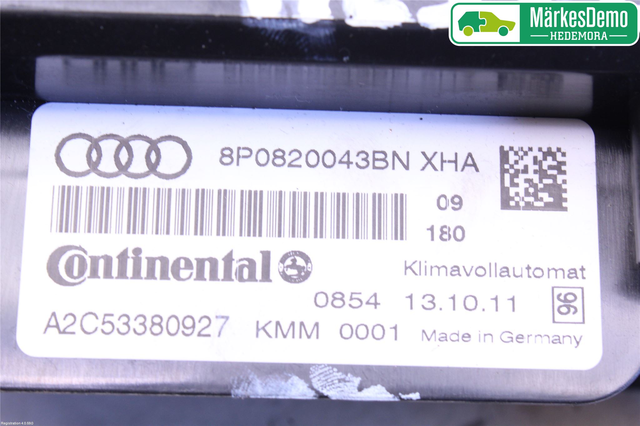 Audi A3/S3 05-13 Ac Styrenhet Ac Manöveren