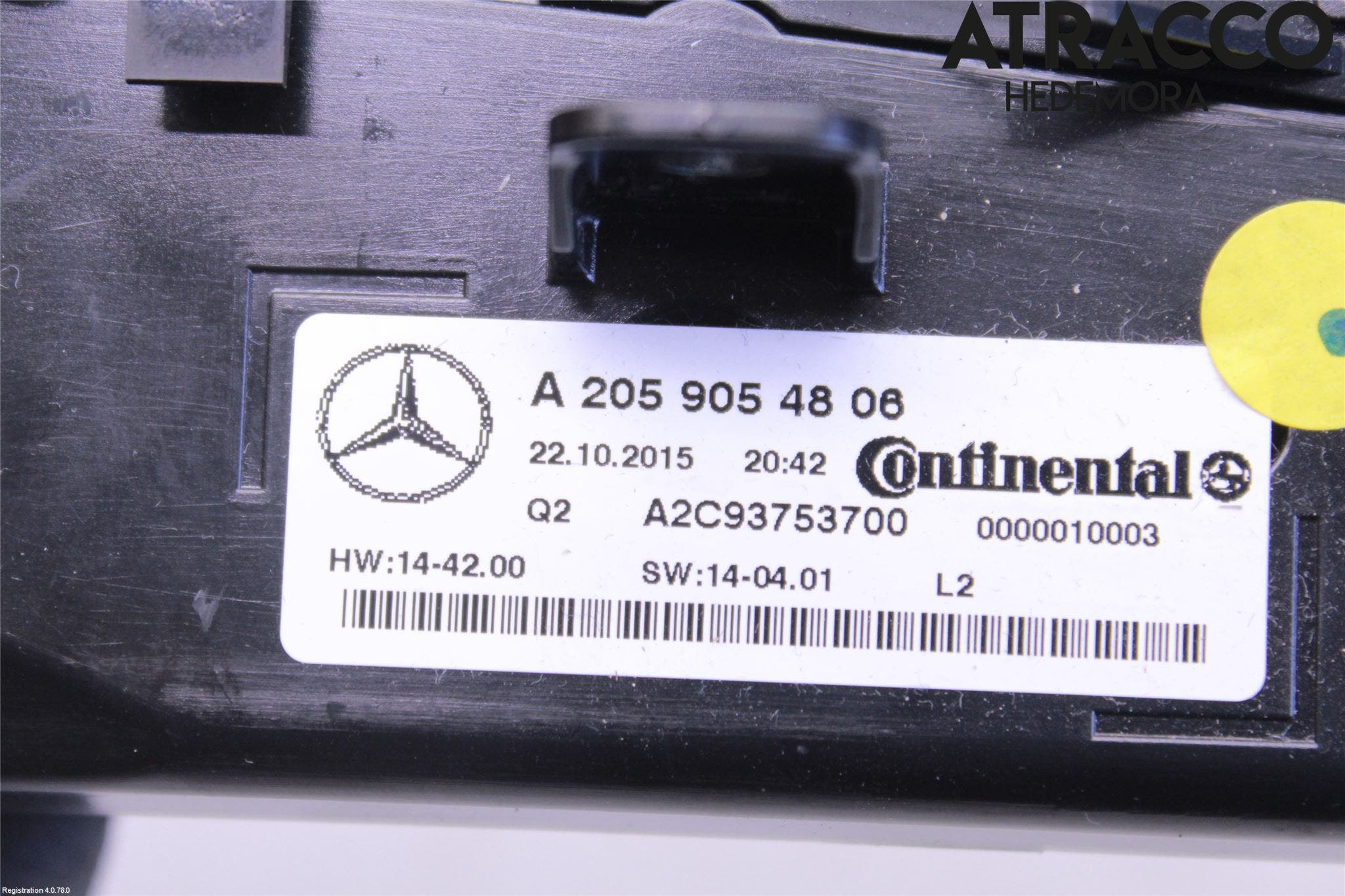 Mercedes-Benz MB C-KLASS (W205) 14-21 Ac Styrenhet Ac Manöveren