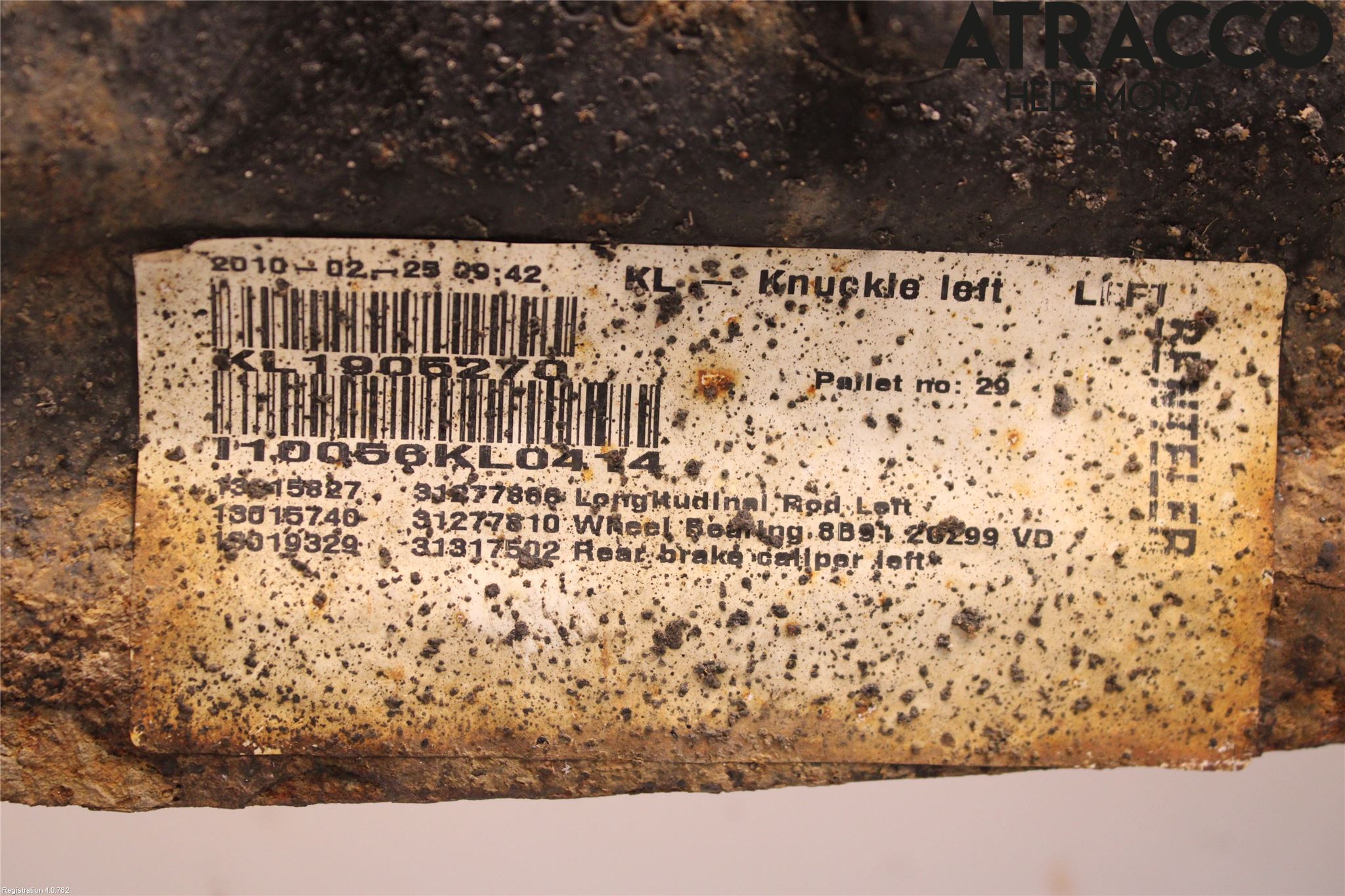 Volvo XC60 09-13 Bärarm Bak Vänster