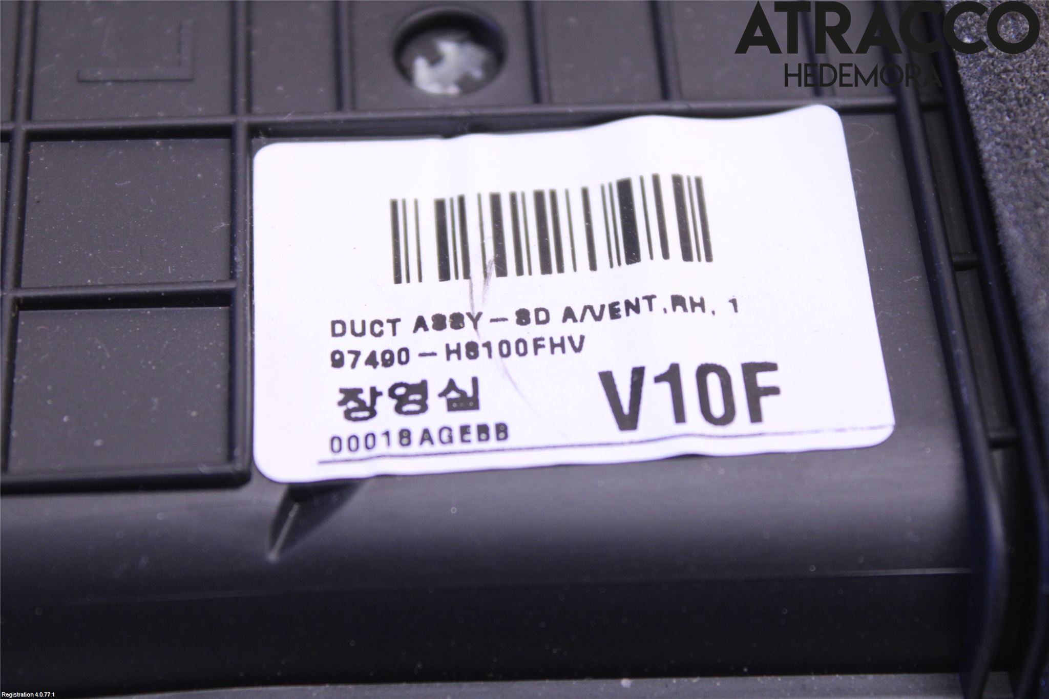 Kia RIO 17- Defrosterkanal-Munstycke