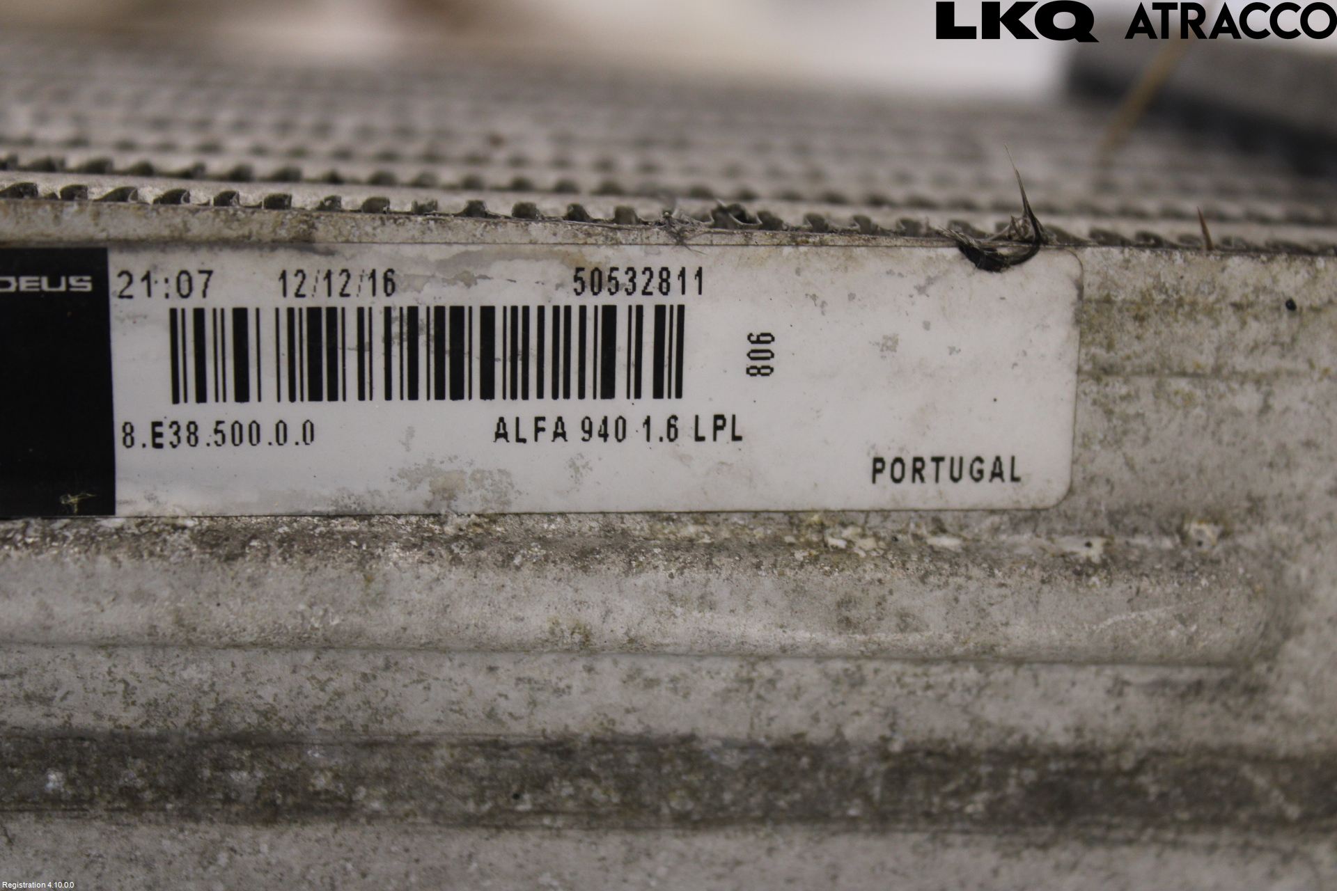 Opel COMBO D 12-18 Laddluft-Intercooler Kyl