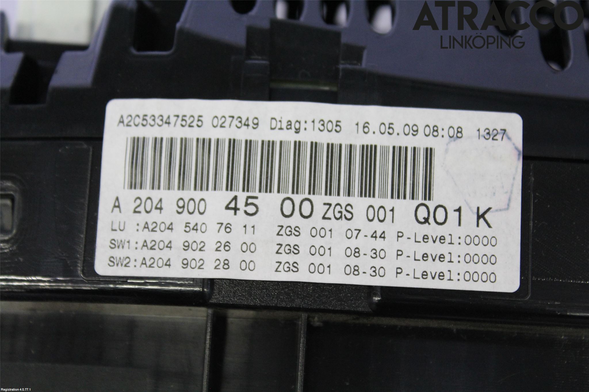 Mercedes-Benz MB C-KLASS (W204) 07-15 Instrument Komb