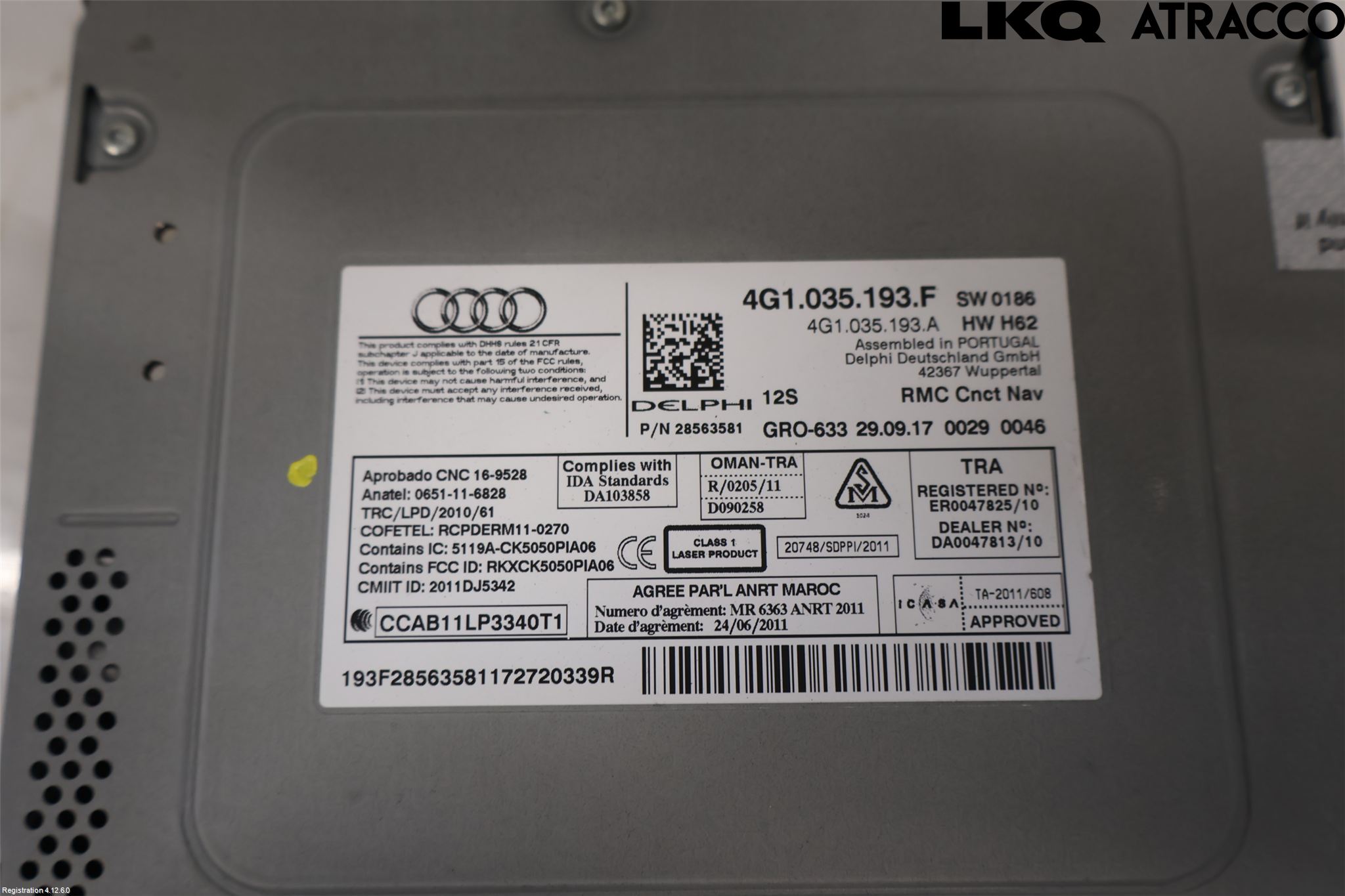 Audi A6/S6 4G 11-18 Cd Radio - Multimediapanel