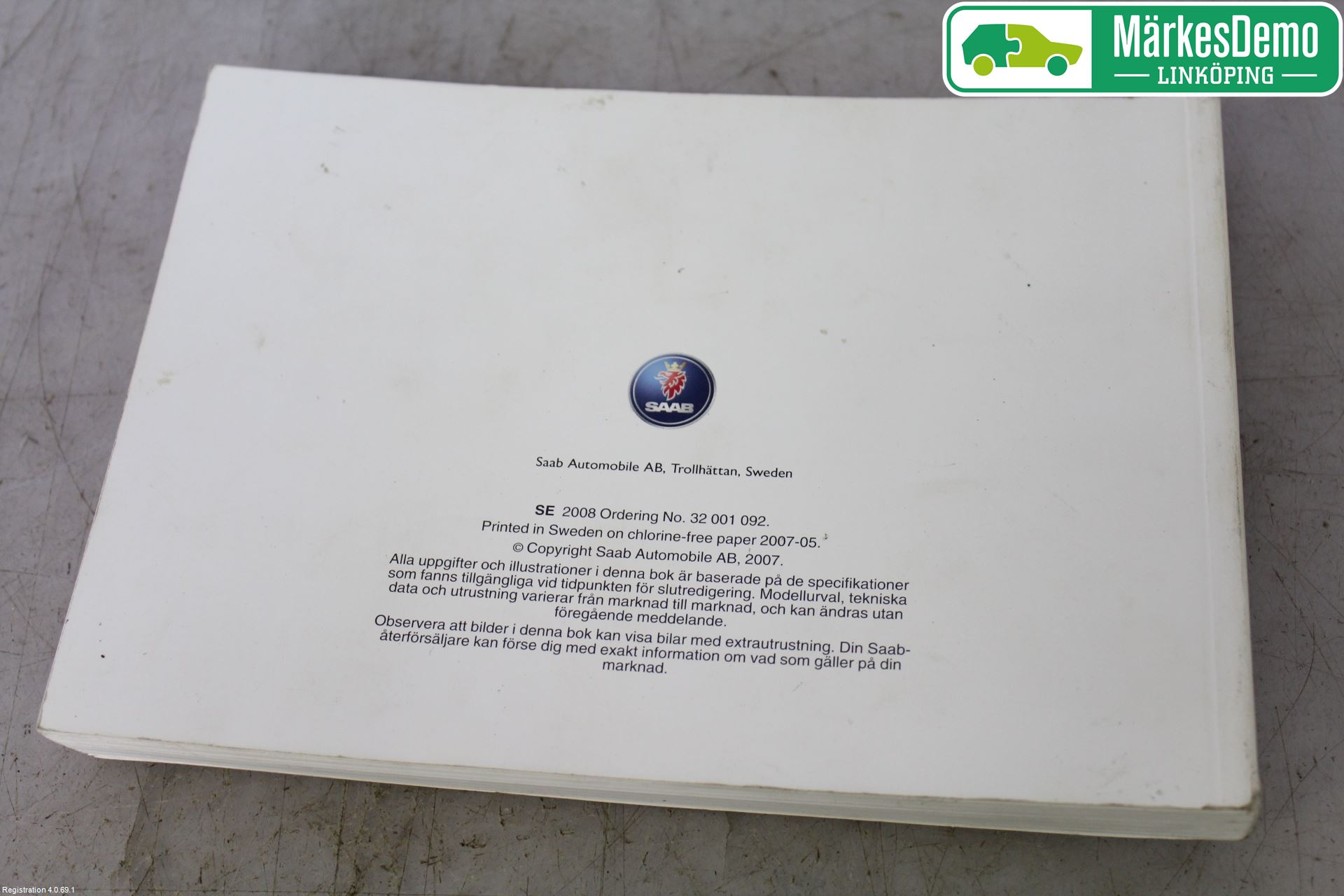 Saab 9-3 VER2/VER3 08-15 Instruktionsbok