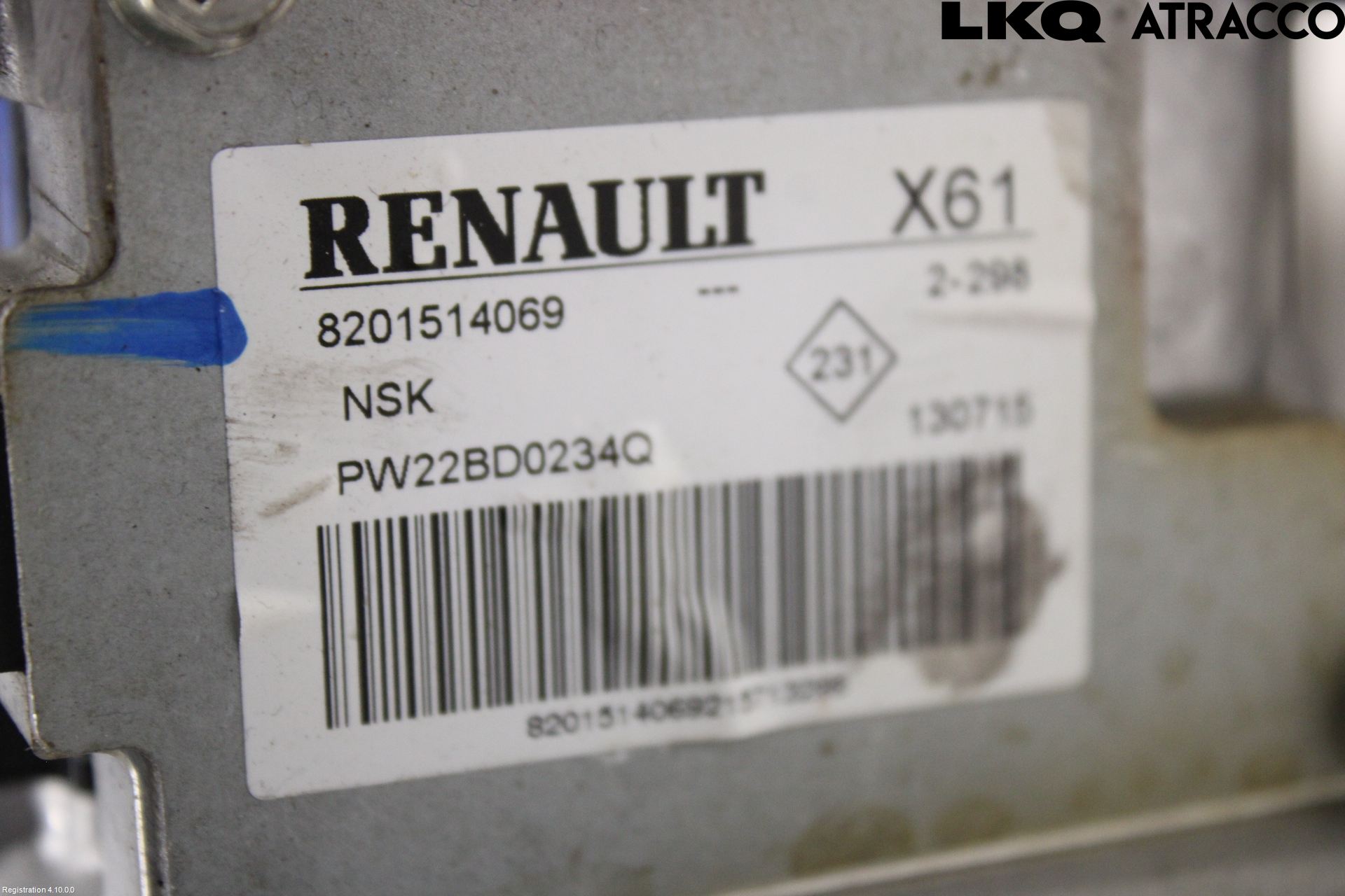 Renault KANGOO II 08-14 Rattaxelagg Med Inb Servo