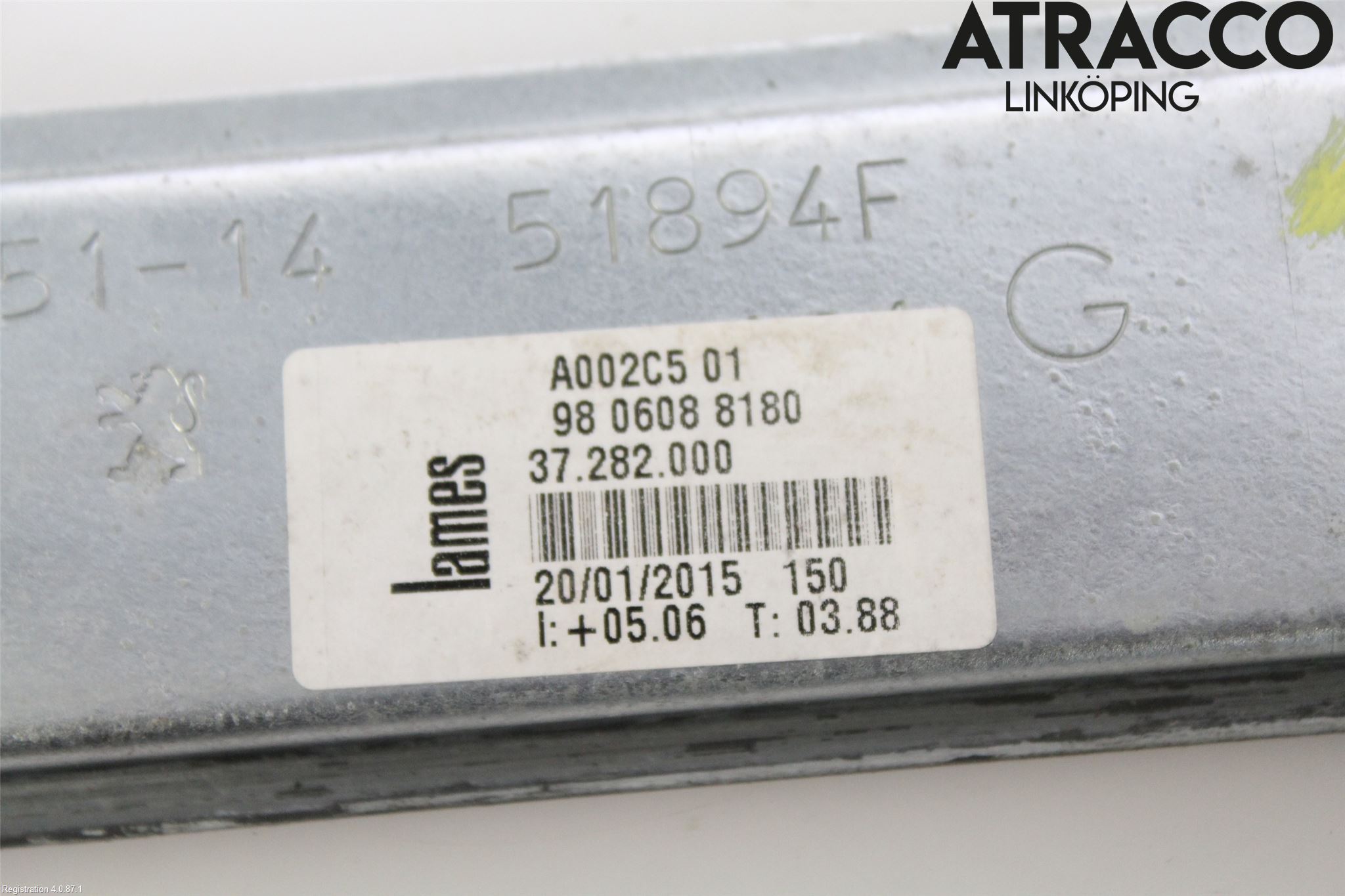 Peugeot 208 12-15 Fönsterhiss El Kompl