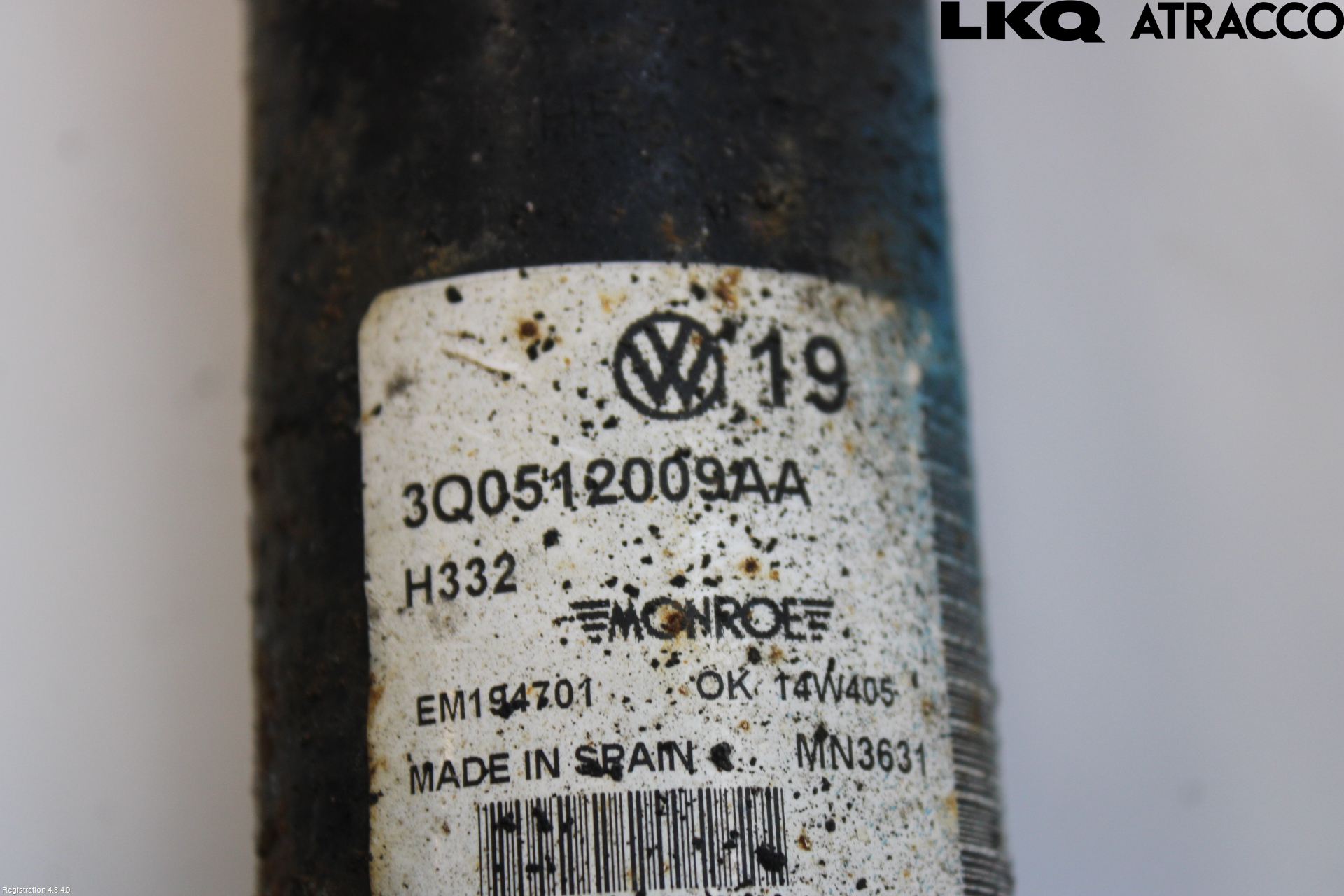 Volkswagen VW PASSAT 15-19 Stötdämpare Bak