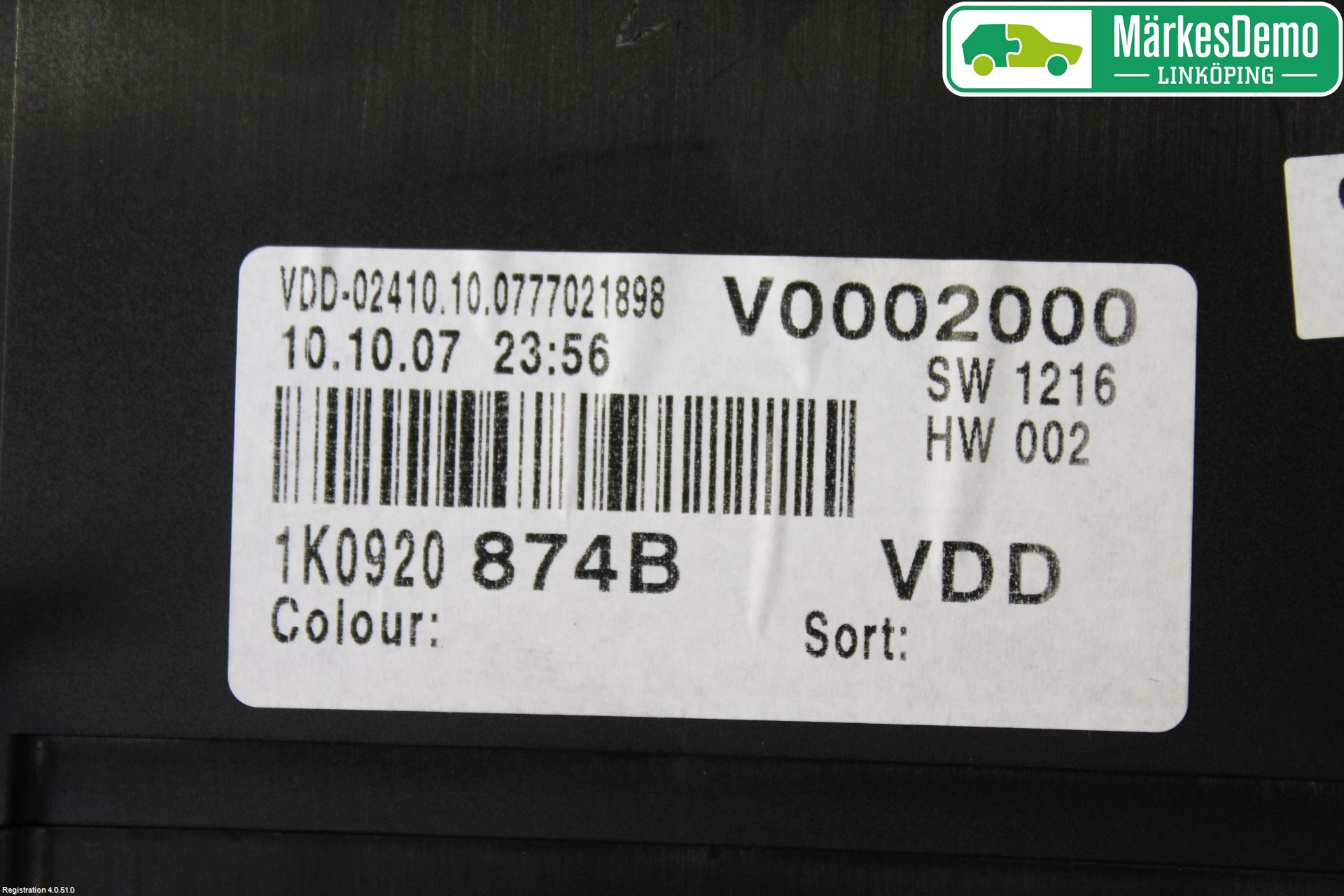 Volkswagen VW GOLF PLUS/CROSS GOLF 04-14 Instrument Komb
