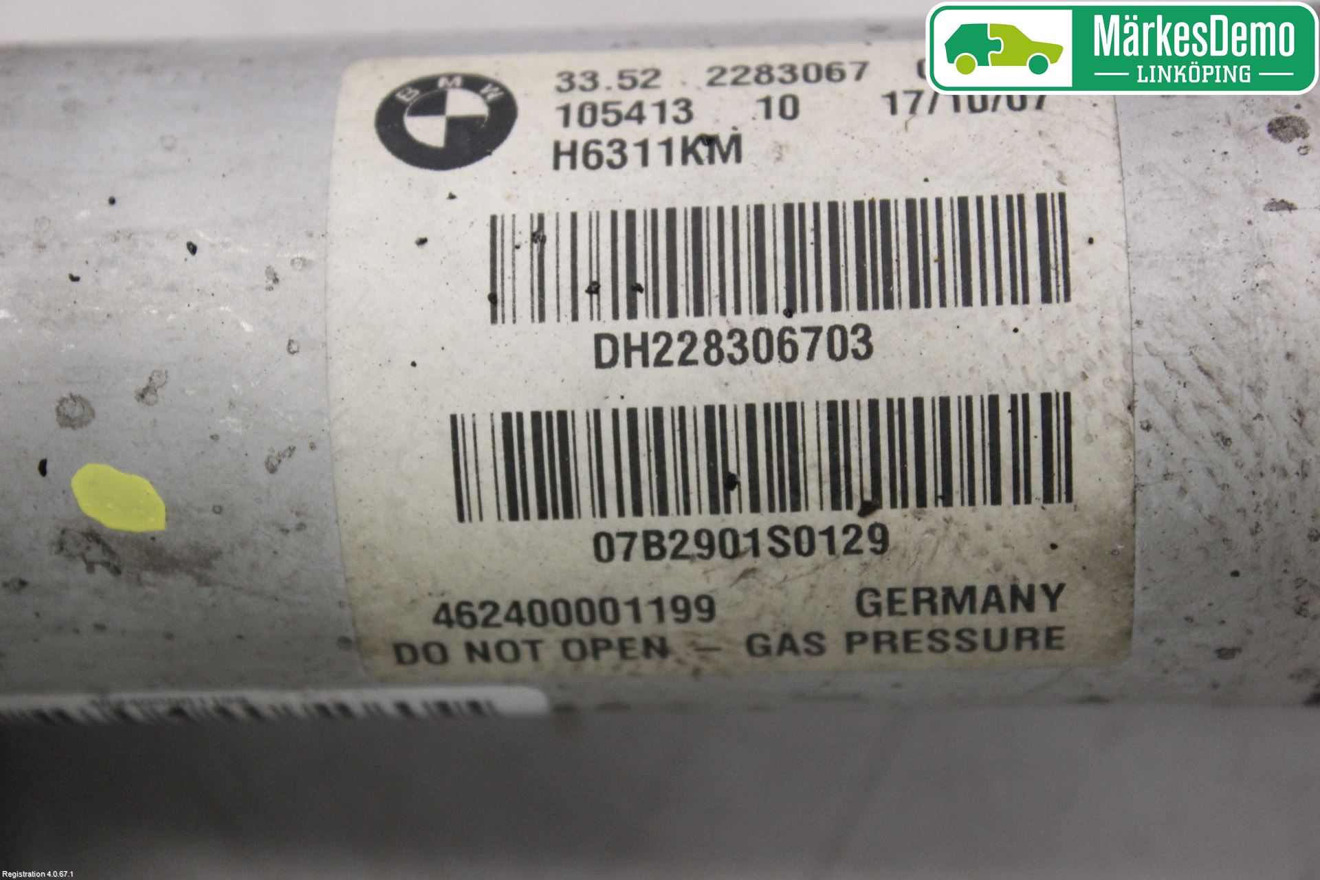 BMW 6 E63/64    02-10 Fjäderben Bak Höger