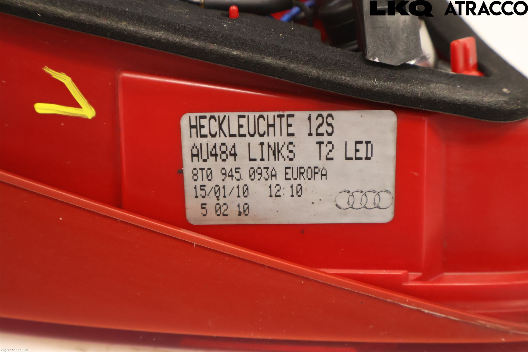 Audi A5 07-16 Bakljus Lucka Vä