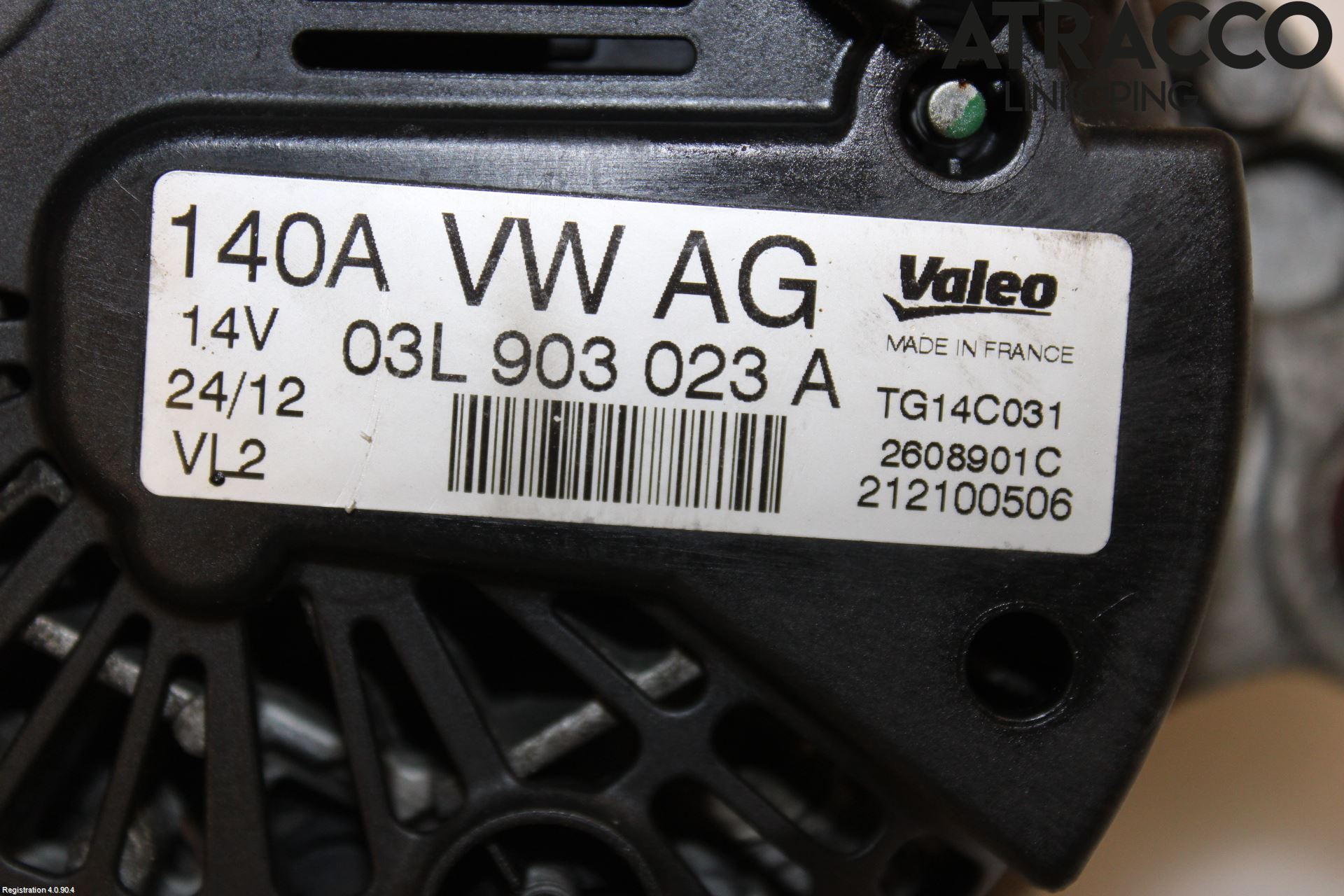 Volkswagen VW GOLF VI 09-13 Generator