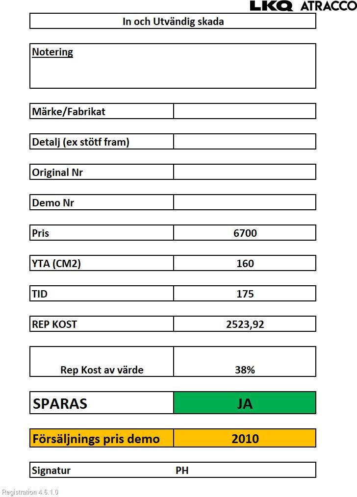 Volvo XC90 07-14 Stötfångarbeklädnad Fram